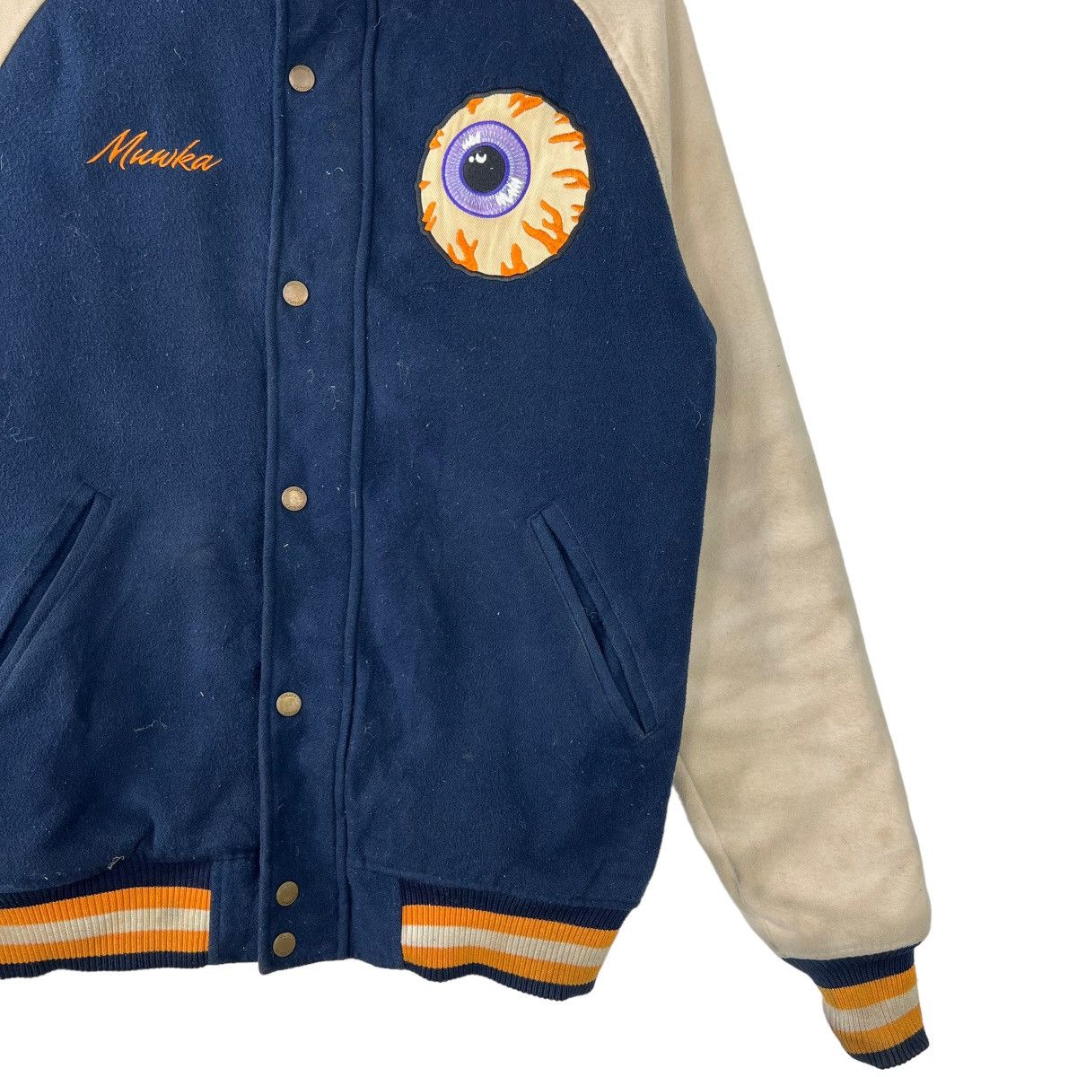Japanese Brand 🔥 MNWKA DESTROY HOODIES VARSITY BOMBER JACKET Size US S / EU 44-46 / 1 - 5 Thumbnail