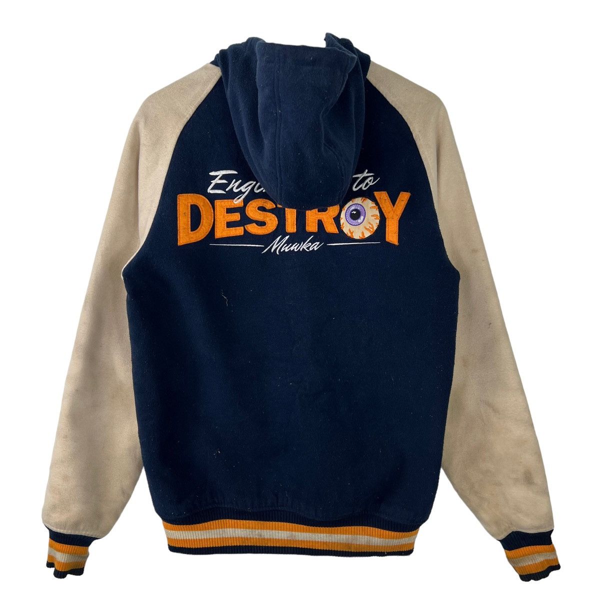 Japanese Brand 🔥 MNWKA DESTROY HOODIES VARSITY BOMBER JACKET Size US S / EU 44-46 / 1 - 1 Thumbnail