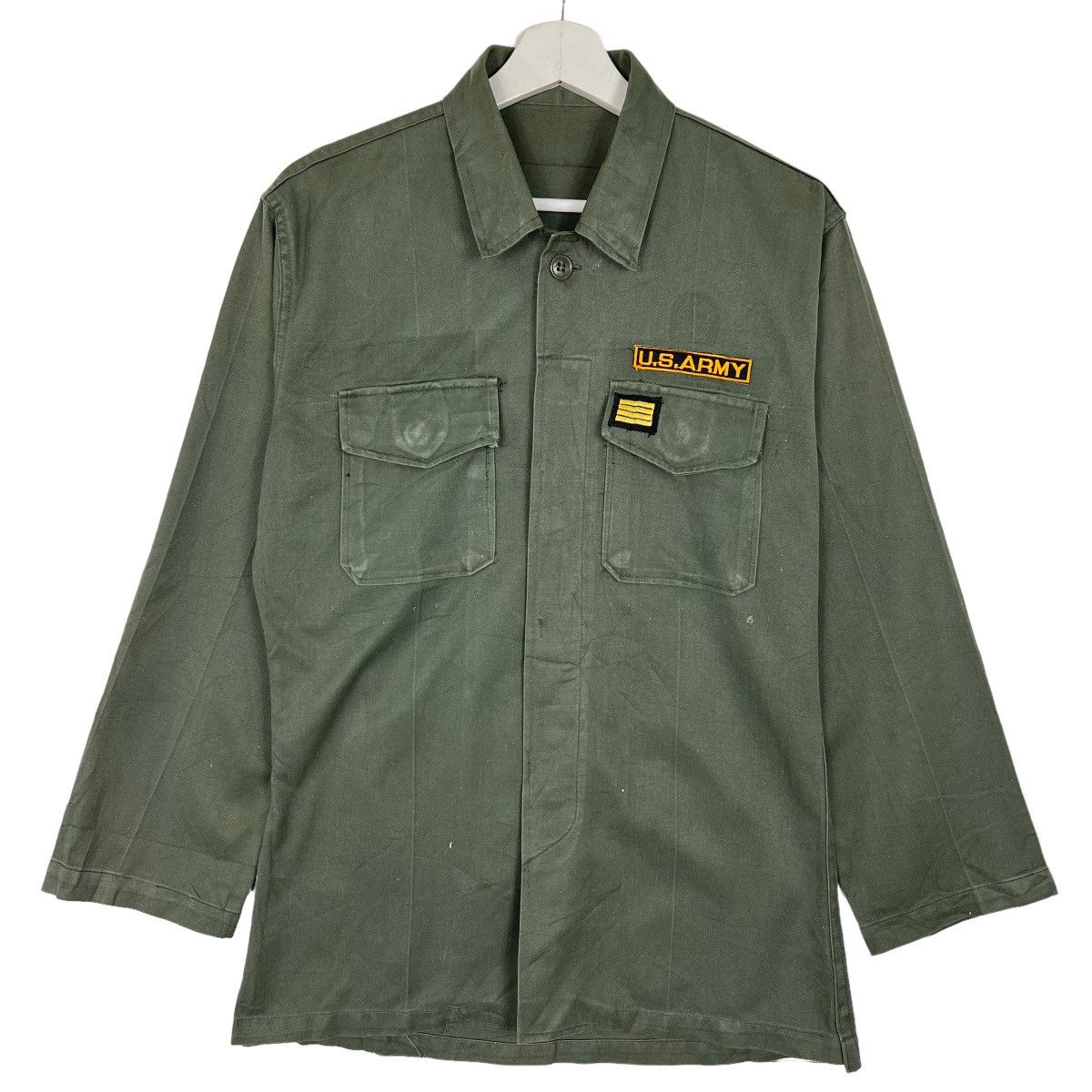 Vintage 🔥 VINTAGE US ARMY SHIRT JACKET Size US S / EU 44-46 / 1 - 1 Thumbnail