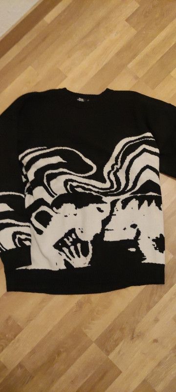 Other Painting Skull Graphic Knitted Sweater Size US L / EU 52-54 / 3 - 3 Thumbnail