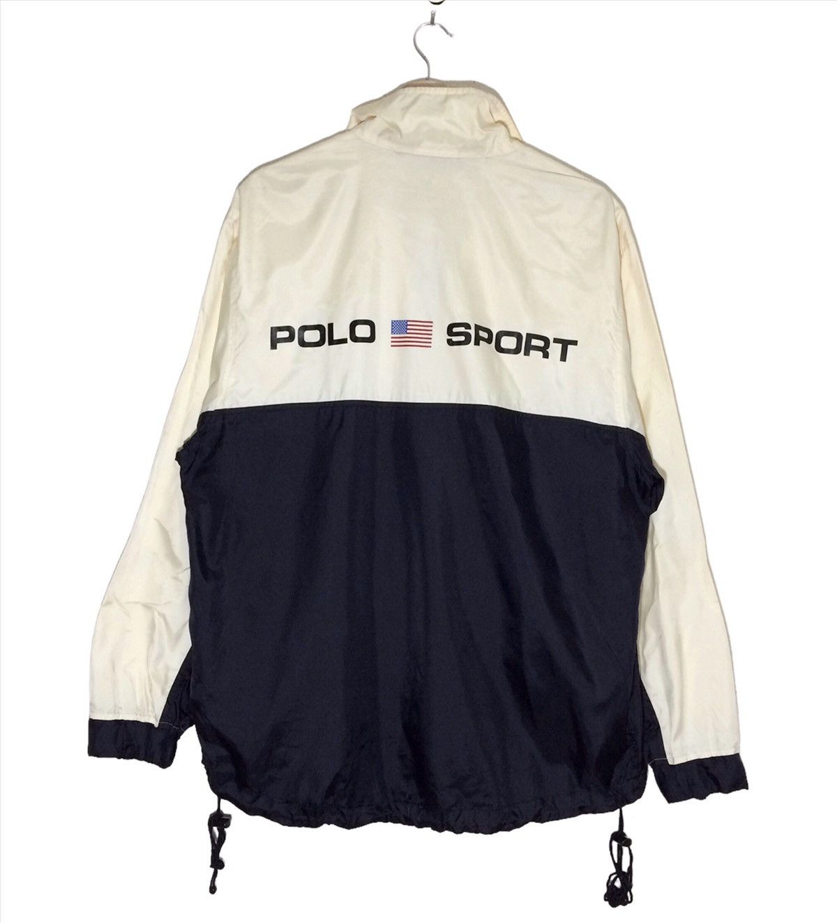 Vintage 90's POLO SPORT Anorak Half Zipper Windbreaker Jacke