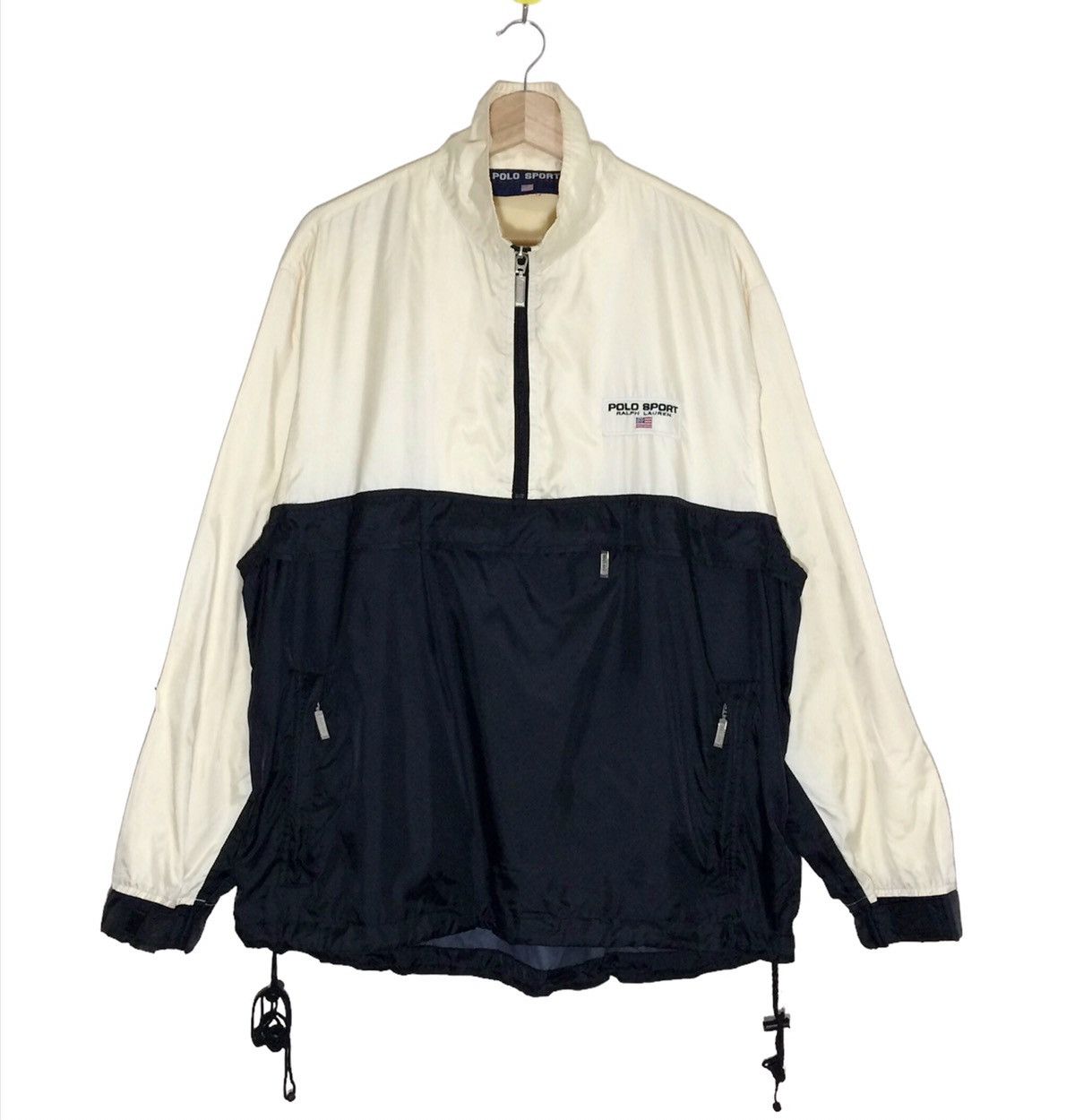 Polo Ralph Lauren Vintage 90's POLO SPORT Anorak Half Zipper Windbreaker Jacke Size US L / EU 52-54 / 3 - 3 Thumbnail