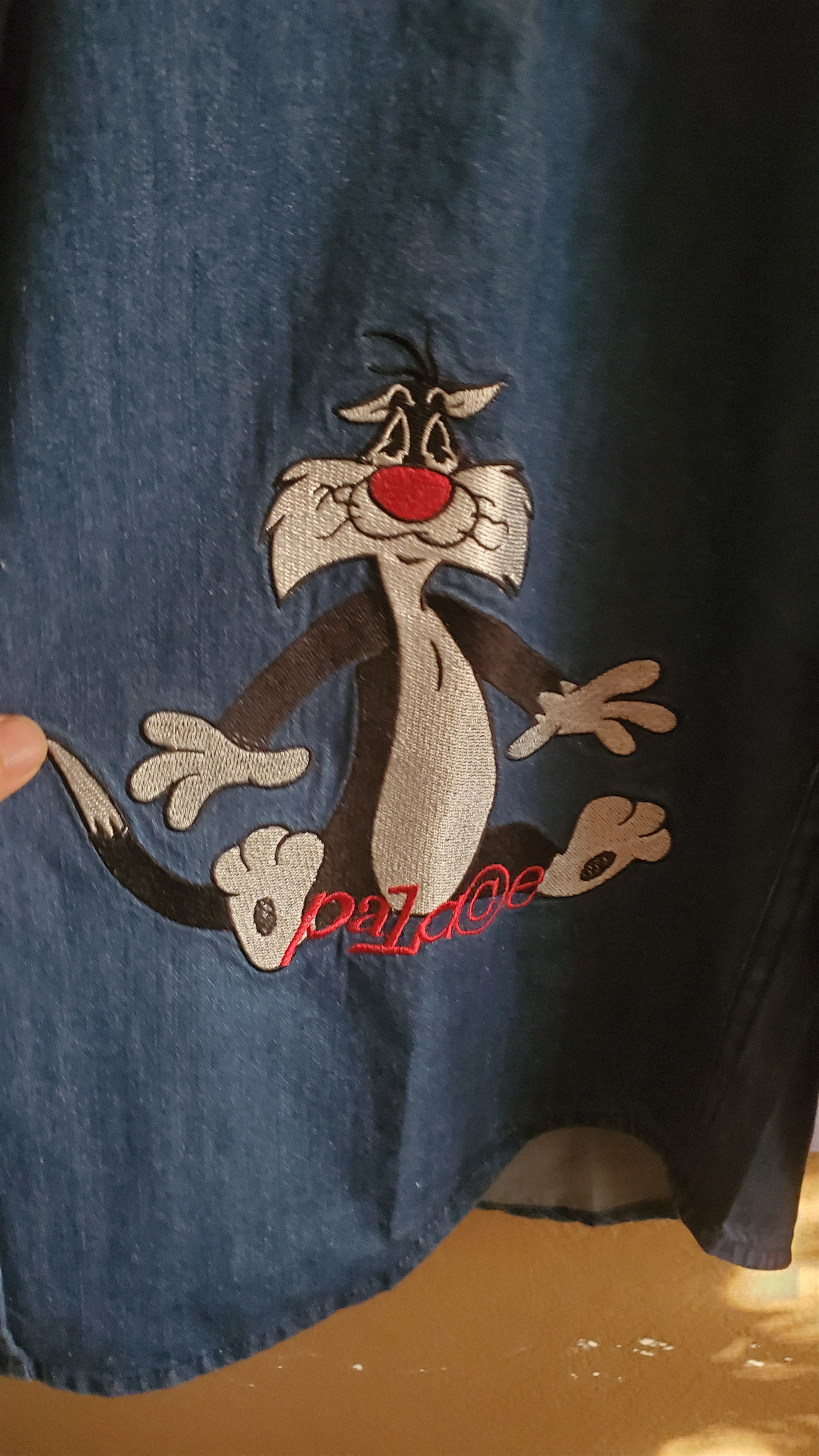Palace 2020 Palace x Looney Tunes "Tweety P" Denim Shirt Size US L / EU 52-54 / 3 - 4 Thumbnail