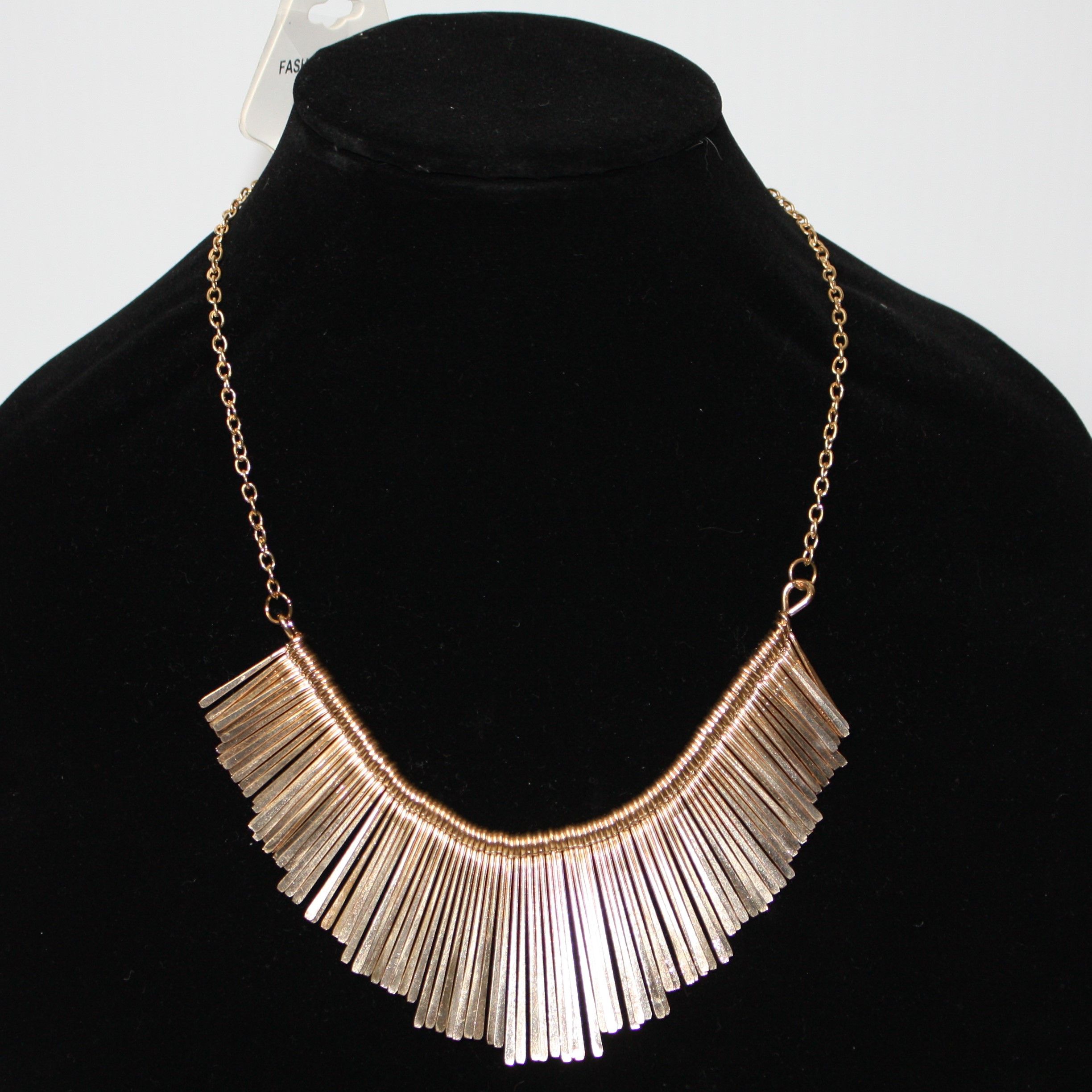 Other Fashion Jewelry Gold Tone Graduated Bib Design Necklace NWT Grailed