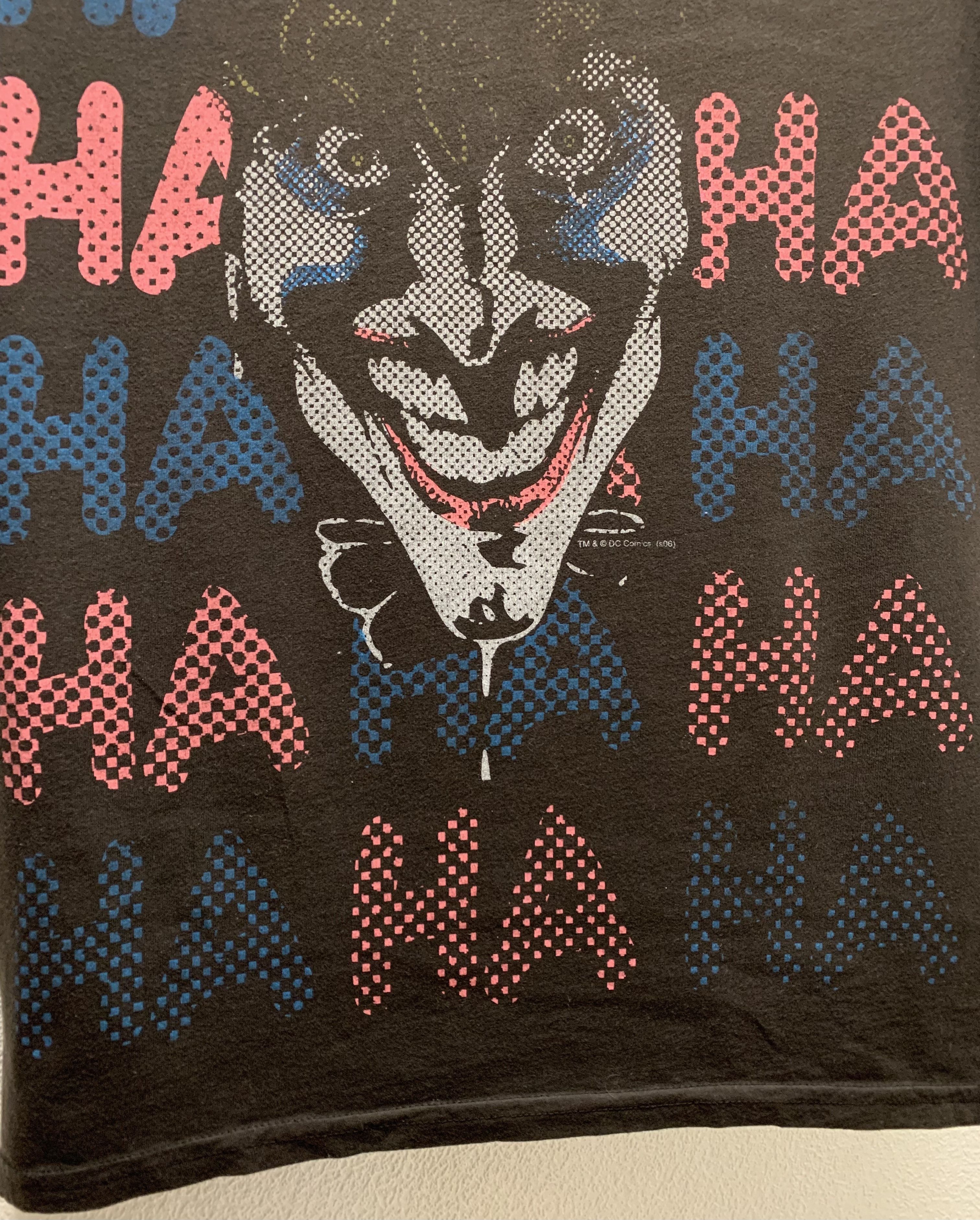 Vintage Ha Ha joker fullprint logo dc comics t-shirt M USA vintage Size US M / EU 48-50 / 2 - 2 Thumbnail