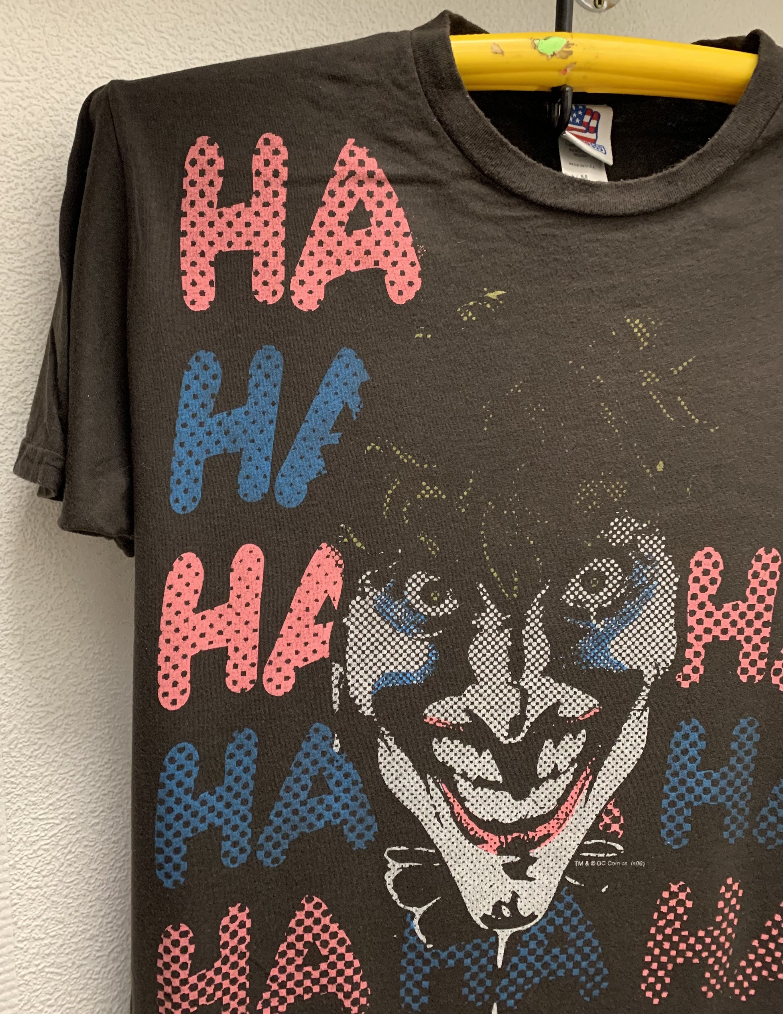 Vintage Ha Ha joker fullprint logo dc comics t-shirt M USA vintage Size US M / EU 48-50 / 2 - 6 Thumbnail