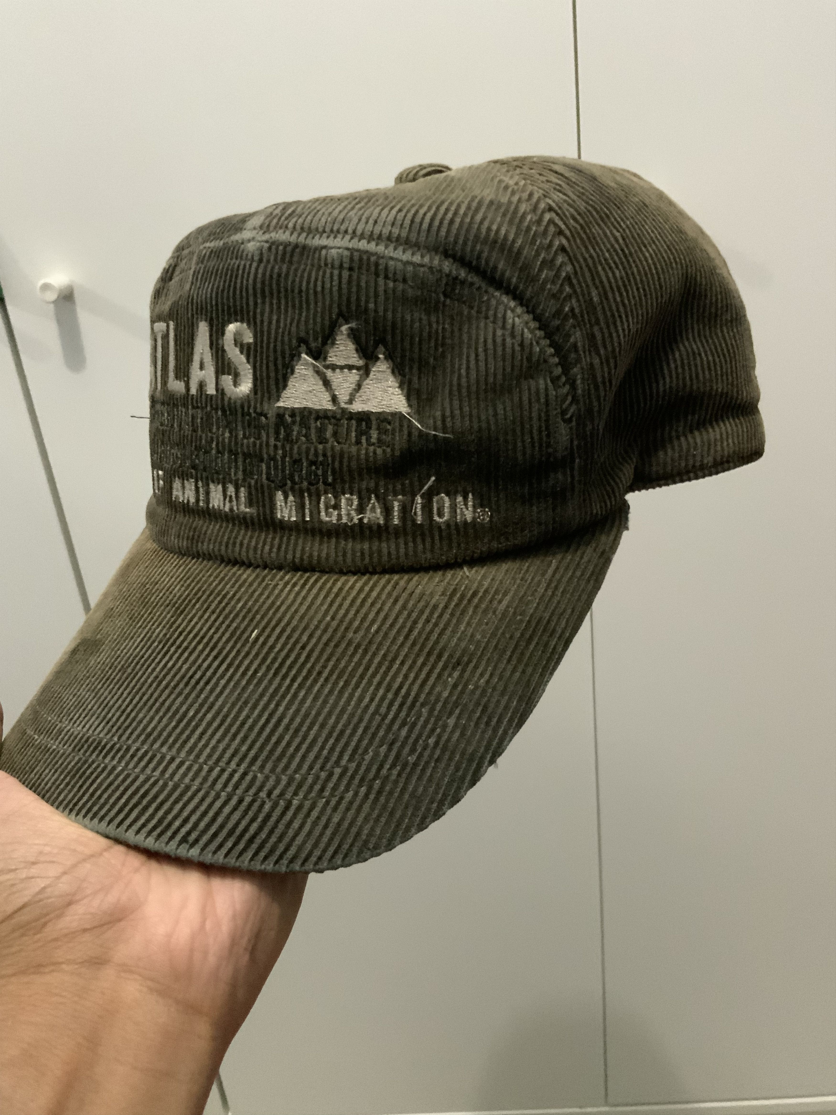 Japanese Brand Atlas of Animal Migration Corduroy Hat Cap Size ONE SIZE - 12 Thumbnail