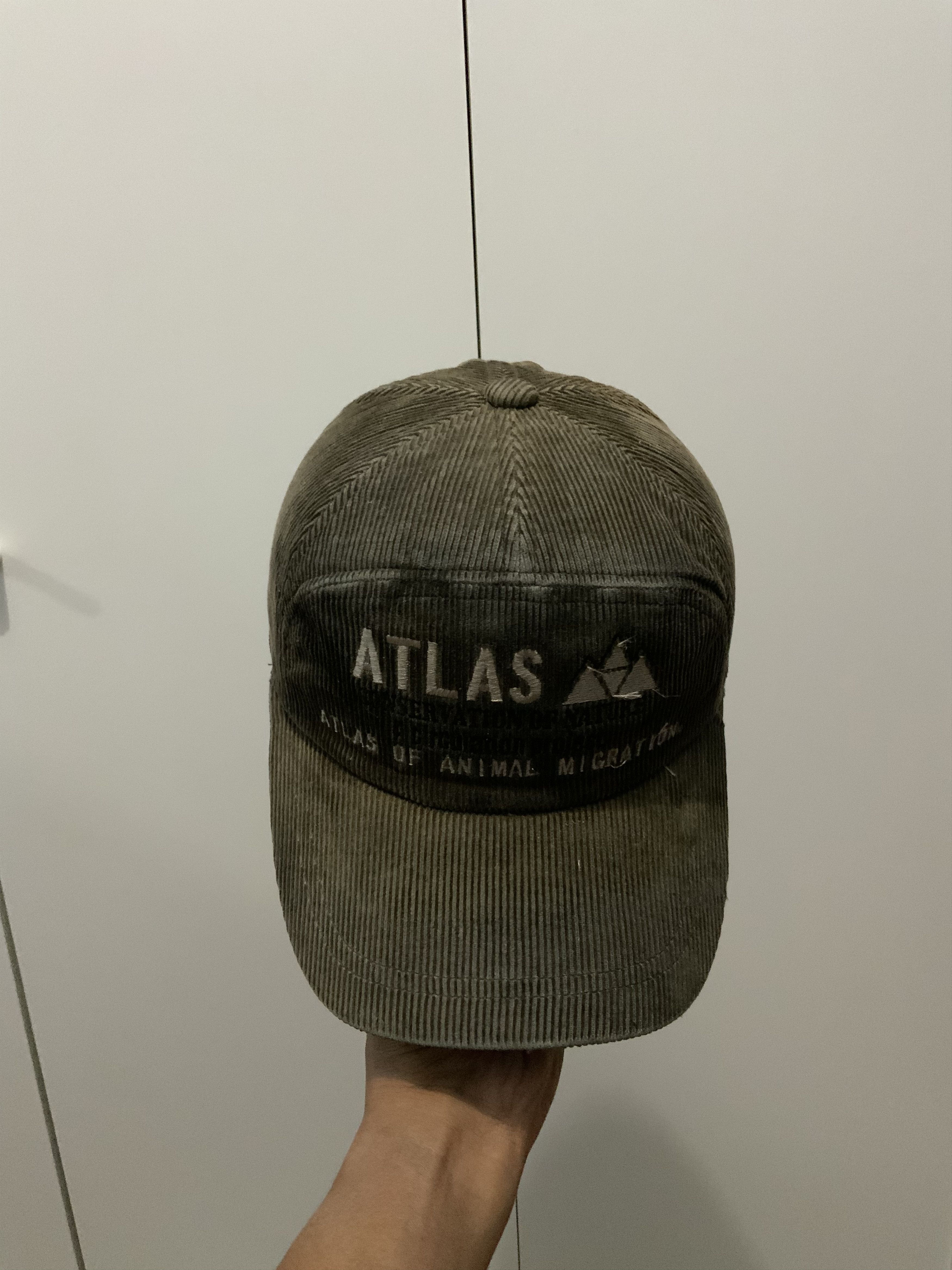 Japanese Brand Atlas of Animal Migration Corduroy Hat Cap Size ONE SIZE - 6 Thumbnail
