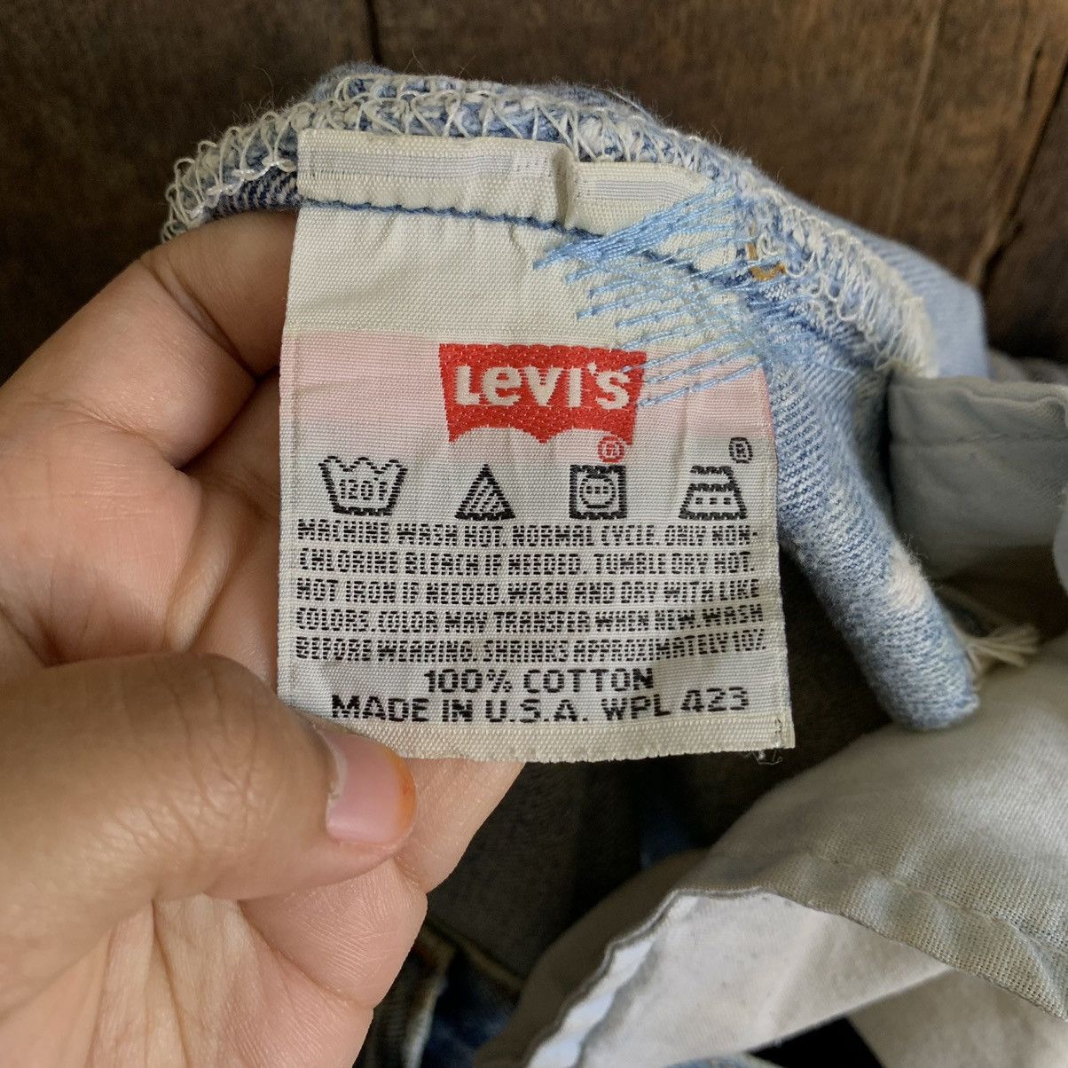 Levi's × Vintage Vintage 90’s Levis 501xx Distressed Denim Jeans Size US 35 - 19 Thumbnail