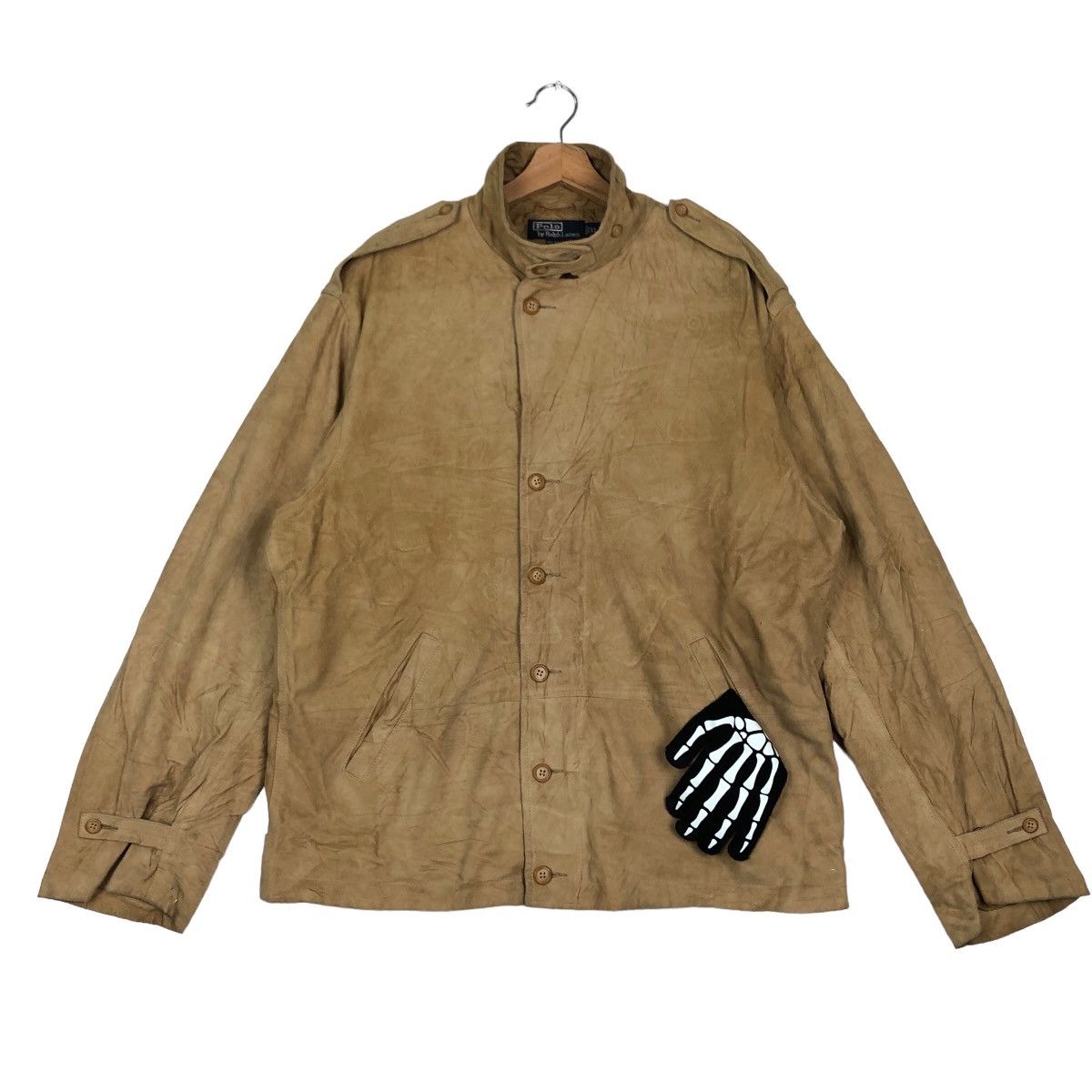 Polo Ralph Lauren VINTAGE GENUINE LEATHER JACKET RACER POLO BY RALPH LAUREN Size US XL / EU 56 / 4 - 1 Thumbnail