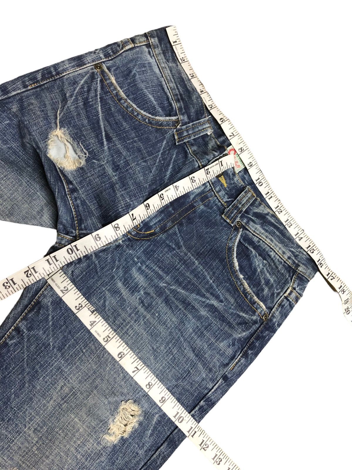 Japanese Brand FLARED OZZ FIRST PINBALL DISTRESSED DENIM Size US 32 / EU 48 - 9 Thumbnail