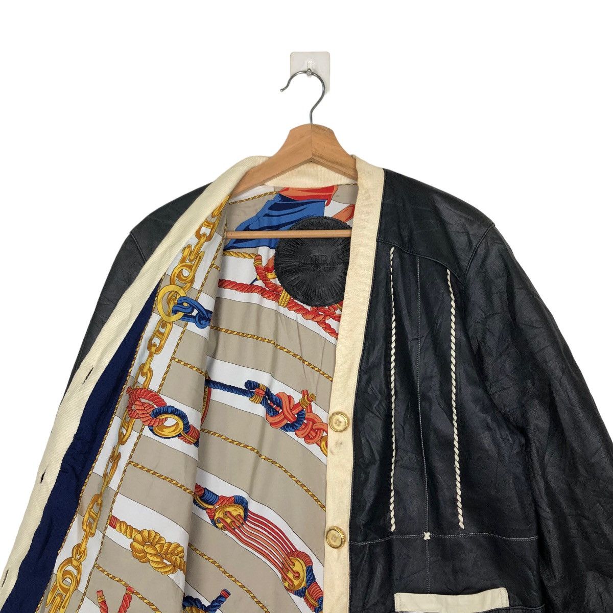 Japanese Brand VINTAGE SOFT LEATHER JACKET TORRAS MADE IN SPAIN RARE LINING Size US M / EU 48-50 / 2 - 9 Thumbnail