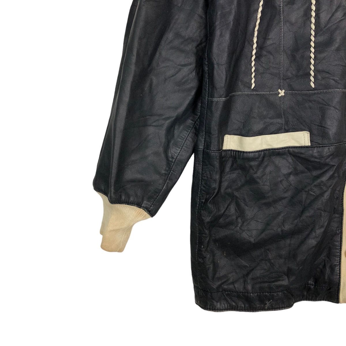 Japanese Brand VINTAGE SOFT LEATHER JACKET TORRAS MADE IN SPAIN RARE LINING Size US M / EU 48-50 / 2 - 3 Thumbnail