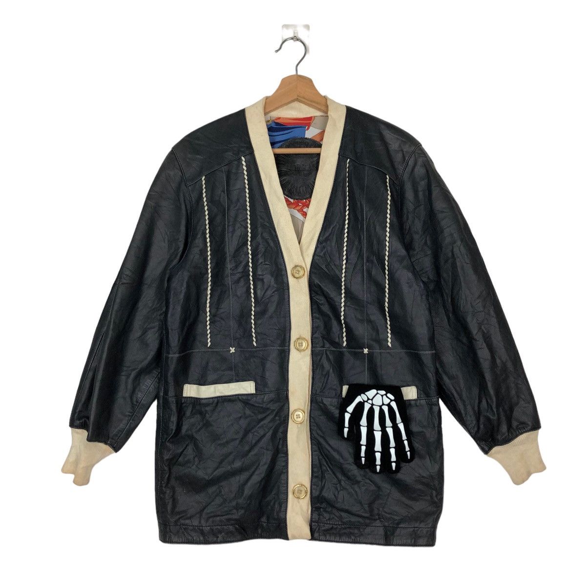 Japanese Brand VINTAGE SOFT LEATHER JACKET TORRAS MADE IN SPAIN RARE LINING Size US M / EU 48-50 / 2 - 1 Thumbnail