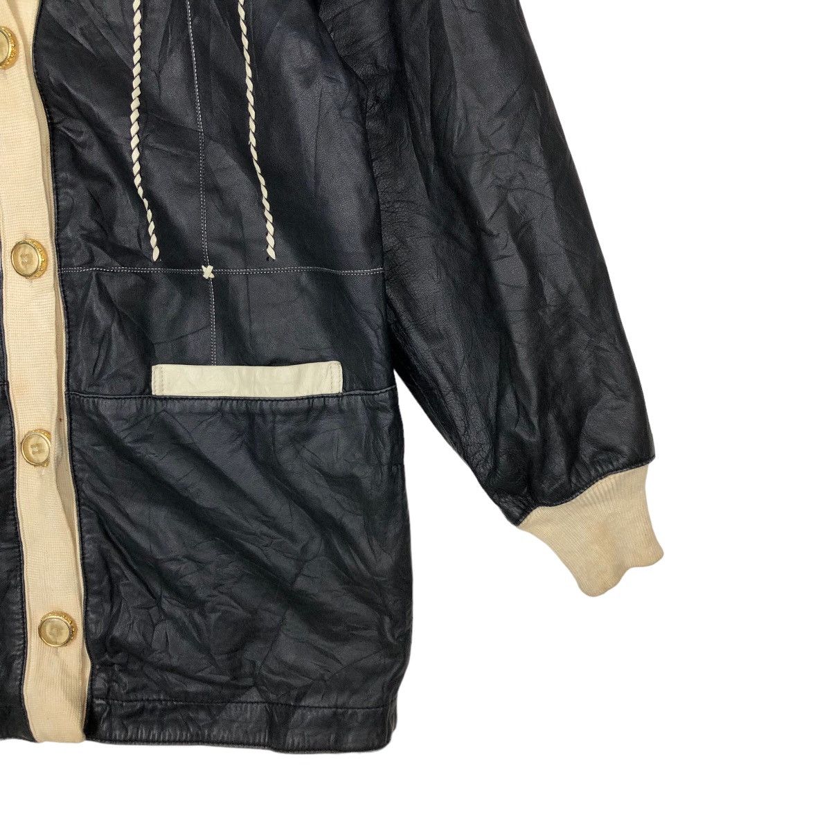 Japanese Brand VINTAGE SOFT LEATHER JACKET TORRAS MADE IN SPAIN RARE LINING Size US M / EU 48-50 / 2 - 4 Thumbnail