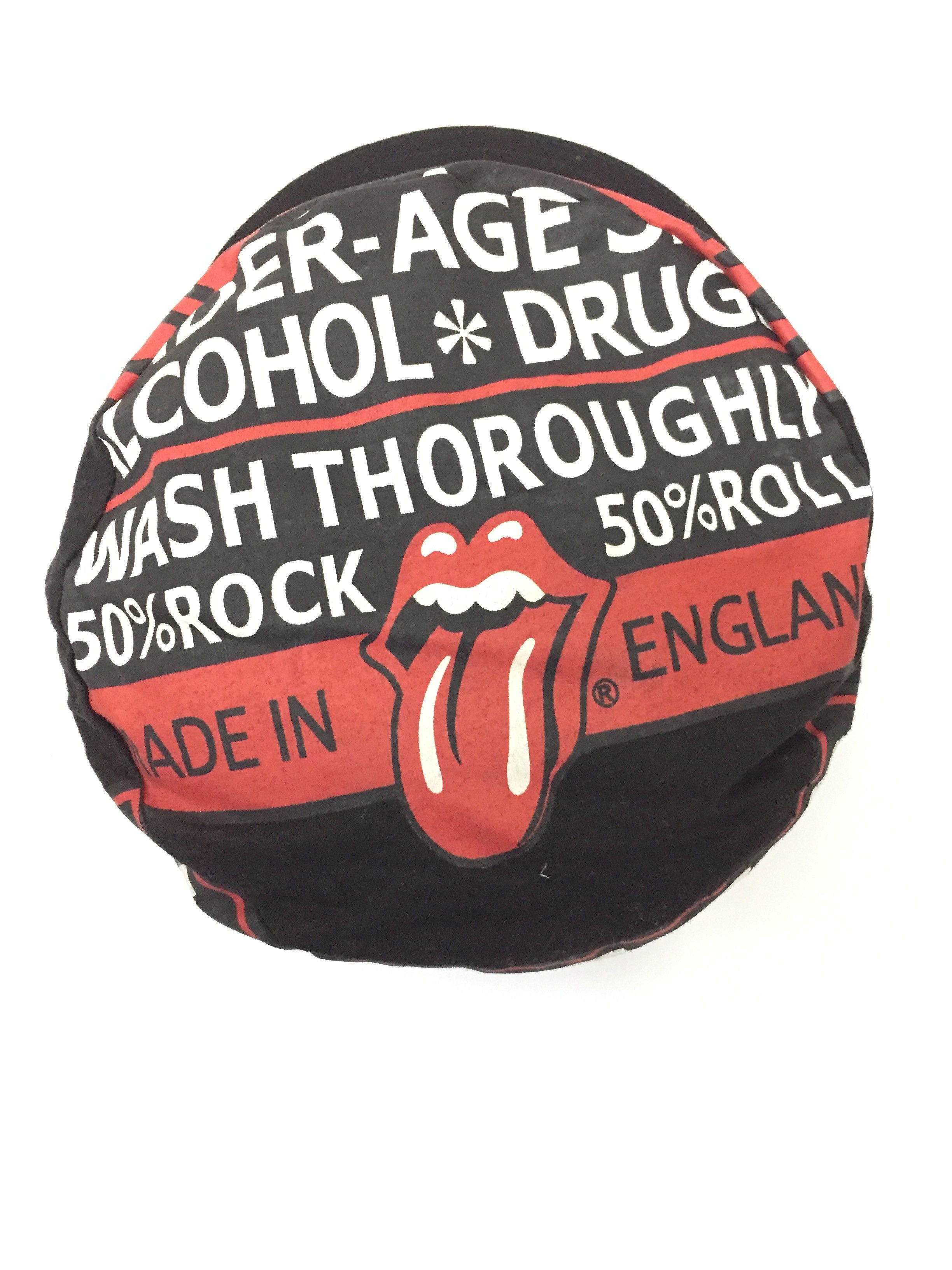 Band Tees × The Rolling Stones × Vintage Vtg ROLLING STONE withstand alcohol and drugs Caption cap Size ONE SIZE - 4 Thumbnail