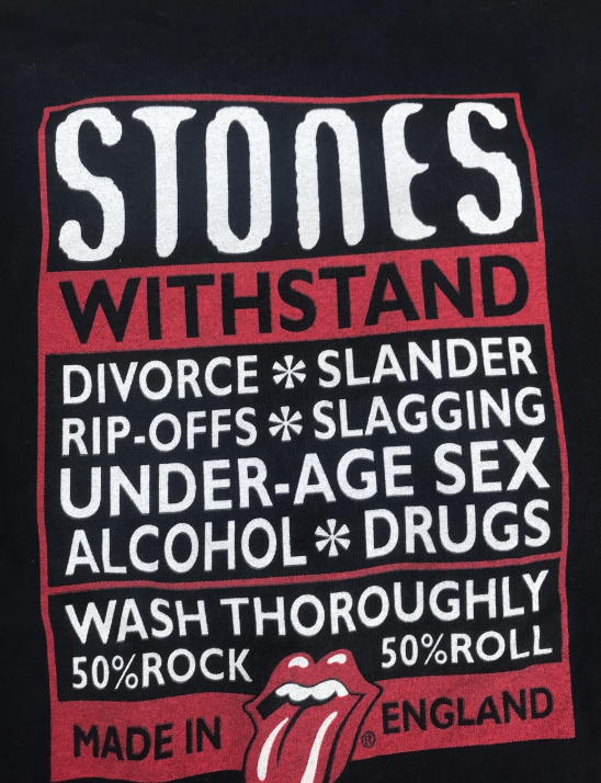 Band Tees × The Rolling Stones × Vintage Vtg ROLLING STONE withstand alcohol and drugs Caption cap Size ONE SIZE - 9 Thumbnail
