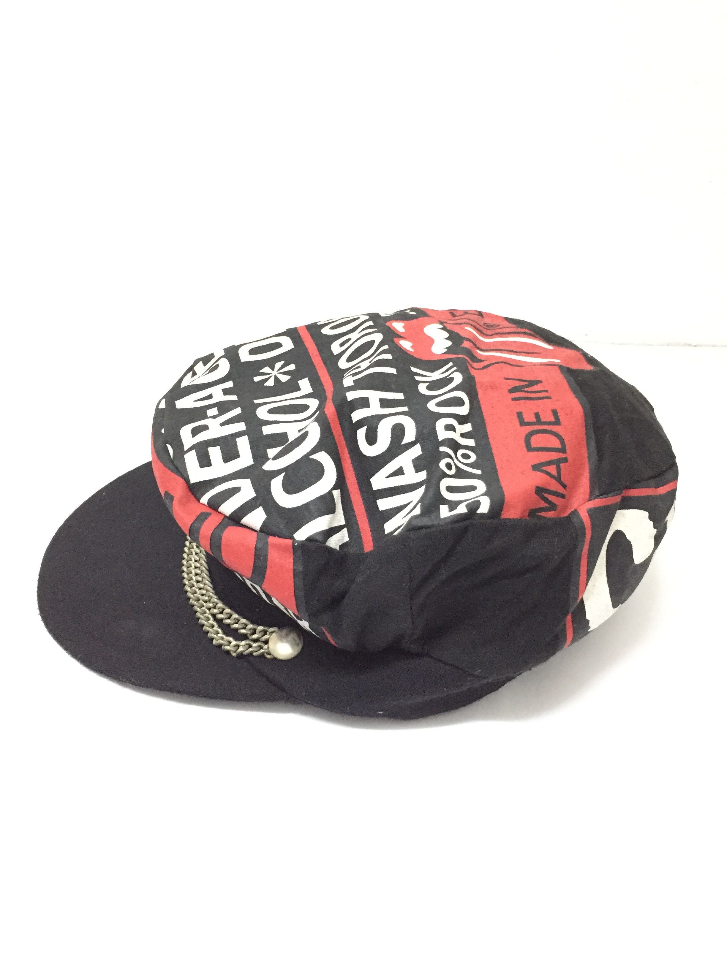 Band Tees × The Rolling Stones × Vintage Vtg ROLLING STONE withstand alcohol and drugs Caption cap Size ONE SIZE - 5 Thumbnail