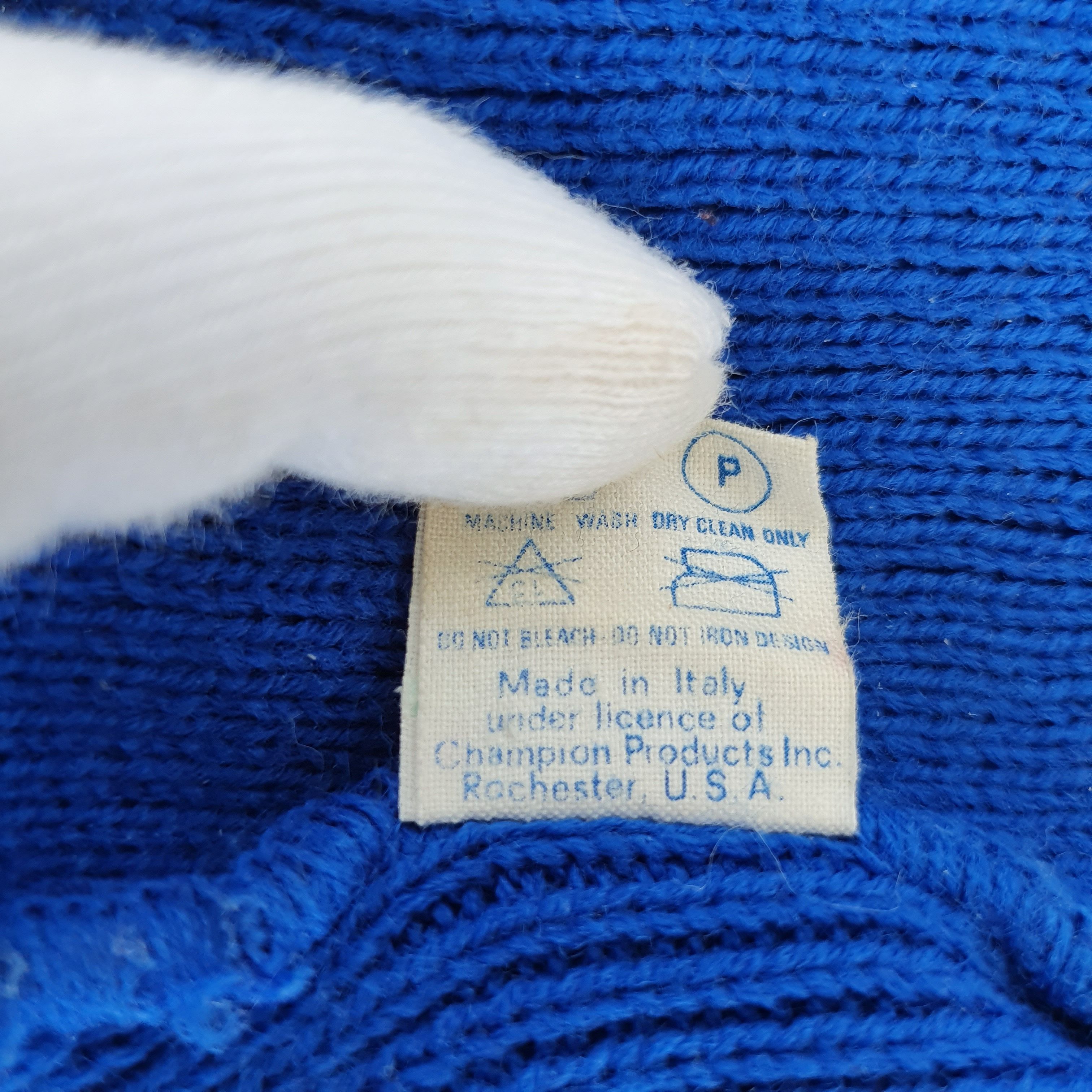 Champion × Vintage 80s Vintage Blue Champion USA Cap Hat Made in Italy Size ONE SIZE - 6 Thumbnail