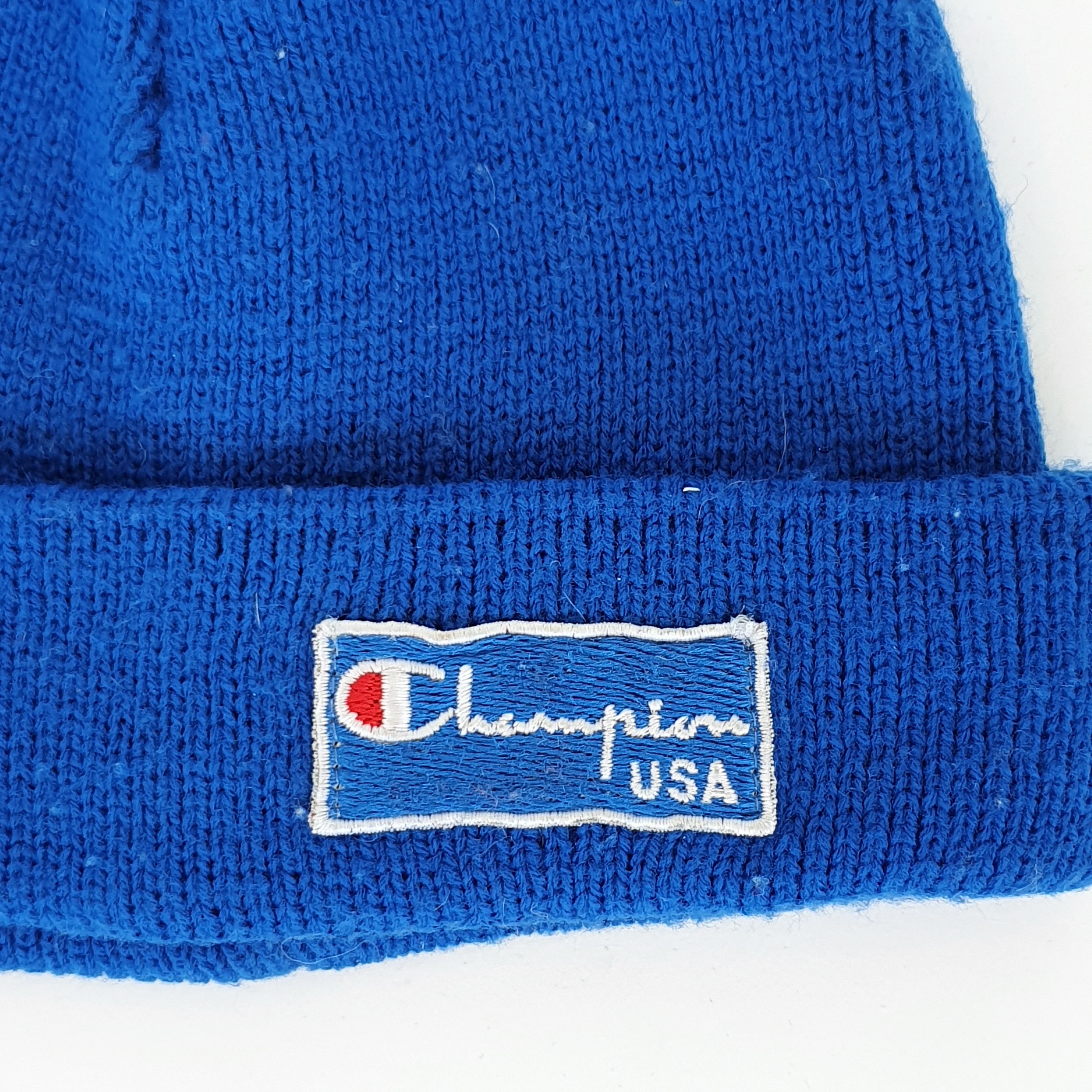 Champion × Vintage 80s Vintage Blue Champion USA Cap Hat Made in Italy Size ONE SIZE - 3 Thumbnail