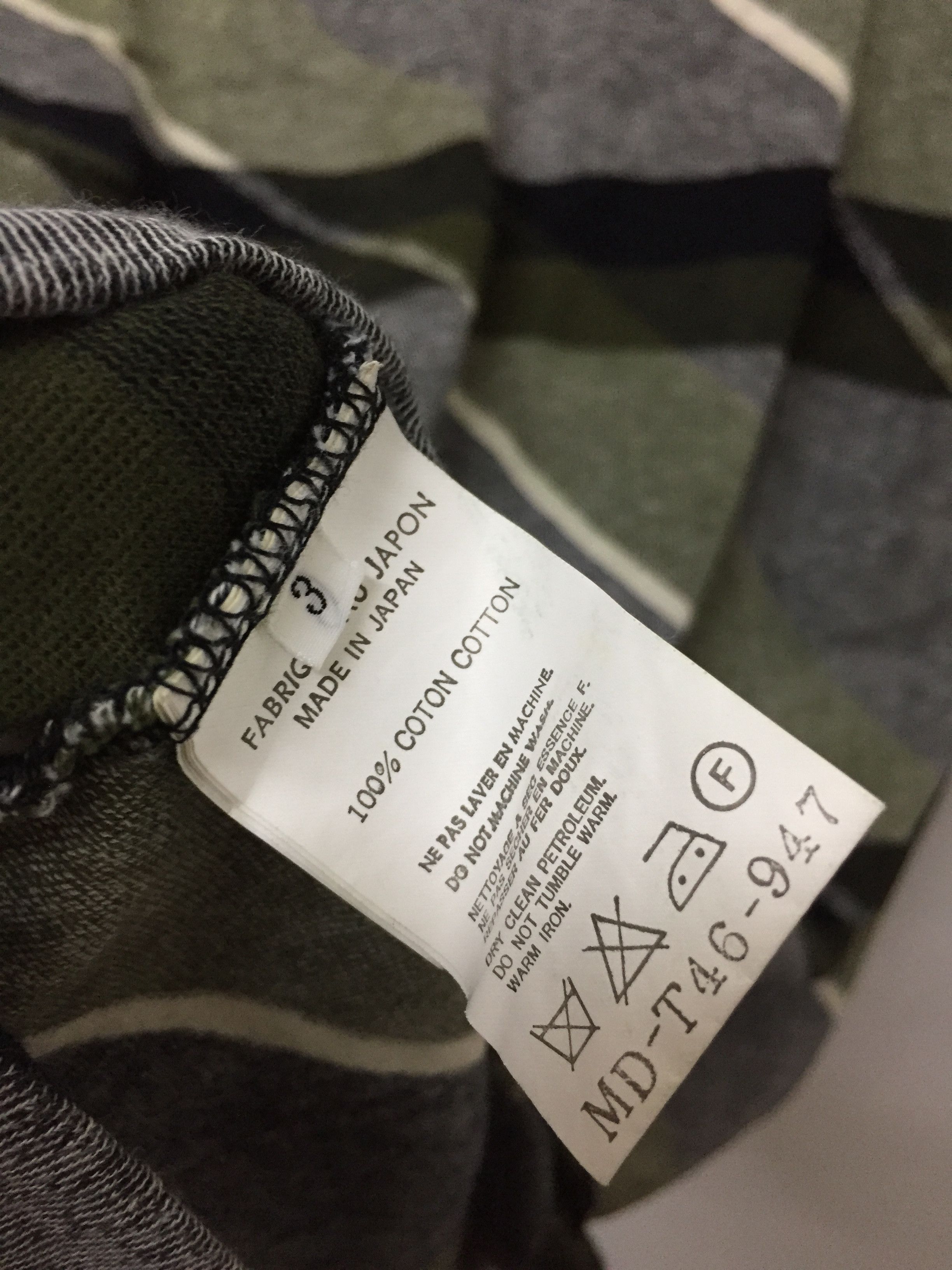 Yohji Yamamoto 90's Y's for Men abstract blend stripe multicolor tee Size US M / EU 48-50 / 2 - 8 Thumbnail