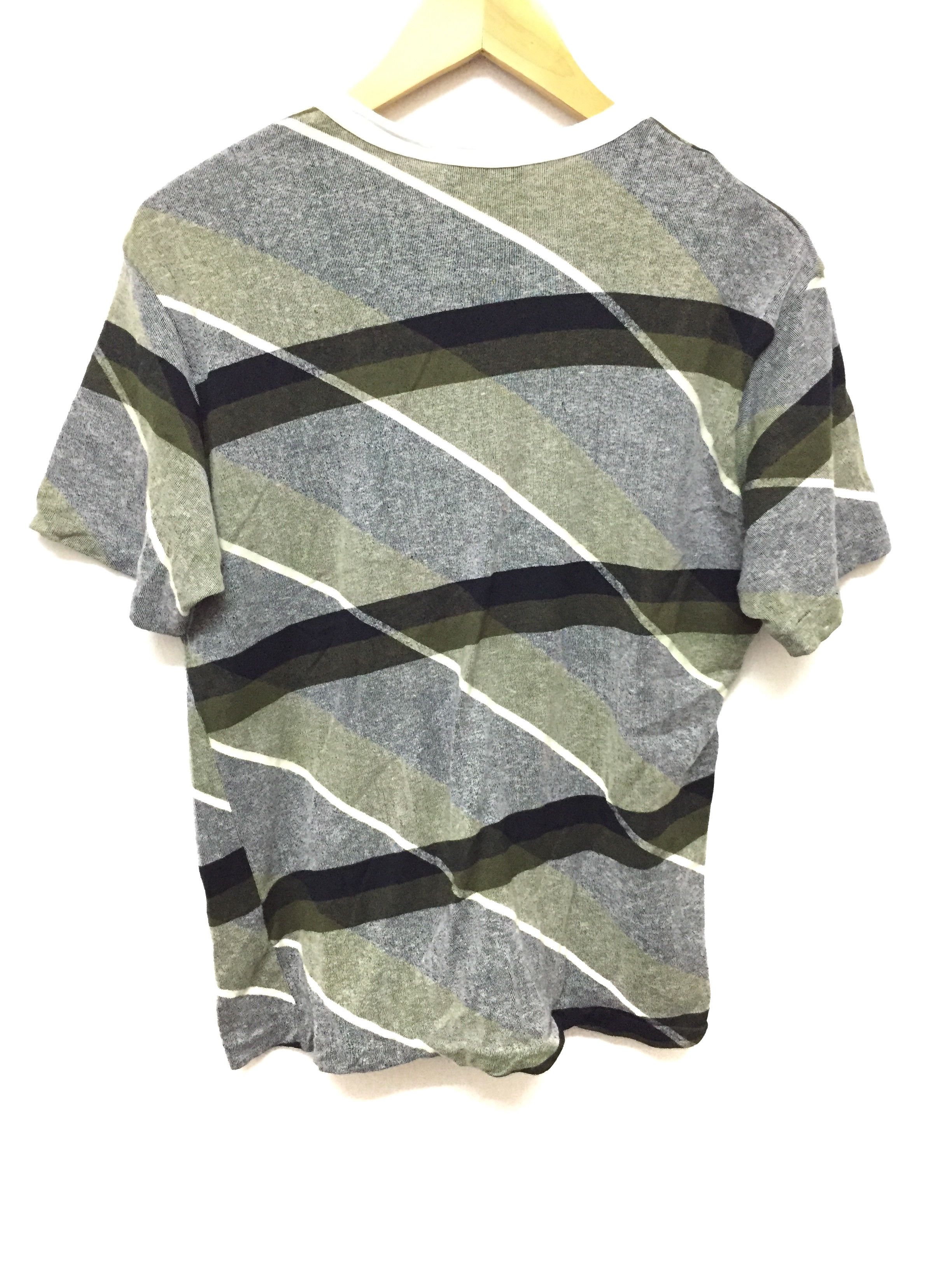 Yohji Yamamoto 90's Y's for Men abstract blend stripe multicolor tee Size US M / EU 48-50 / 2 - 3 Thumbnail