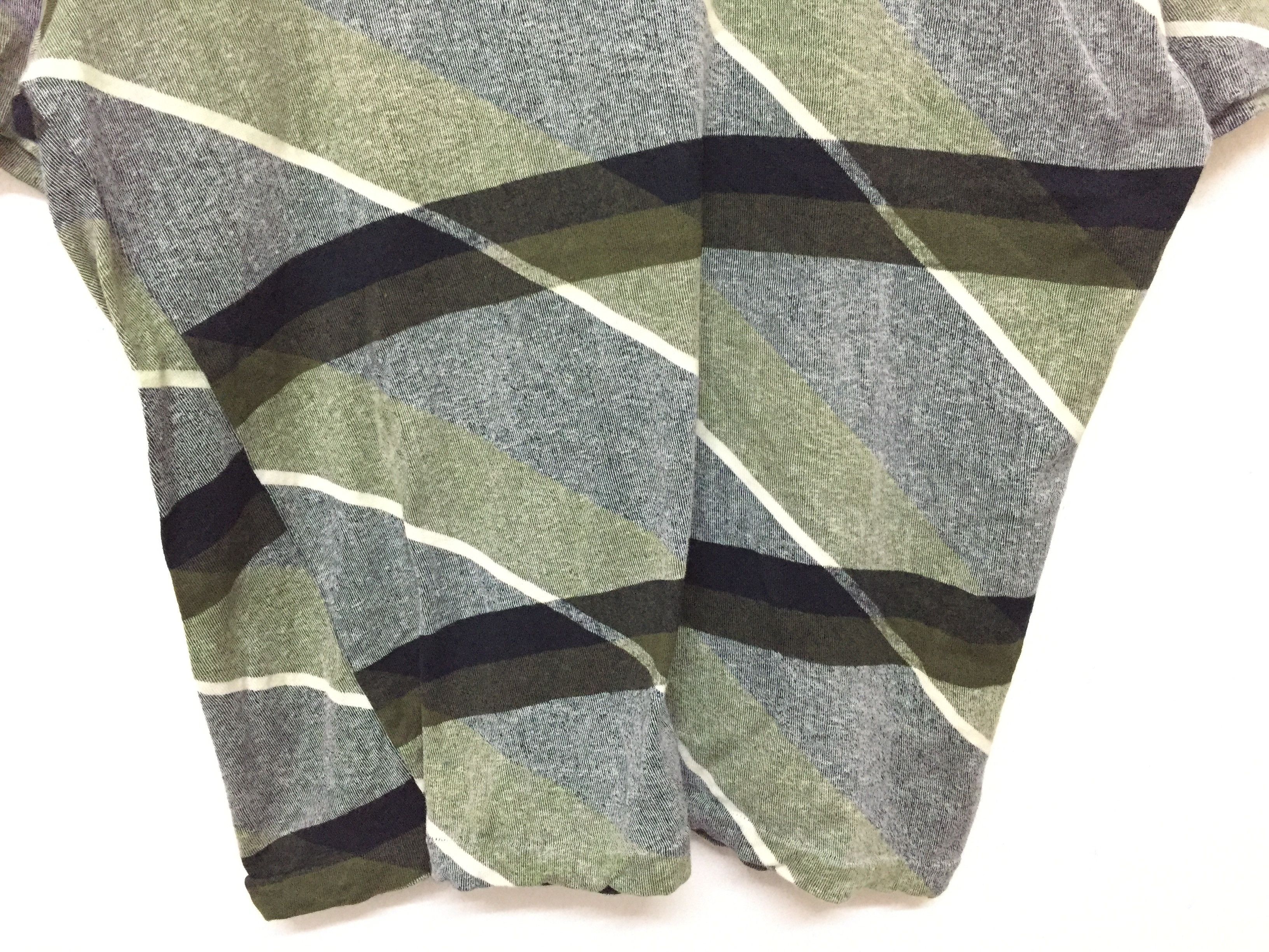 Yohji Yamamoto 90's Y's for Men abstract blend stripe multicolor tee Size US M / EU 48-50 / 2 - 5 Thumbnail