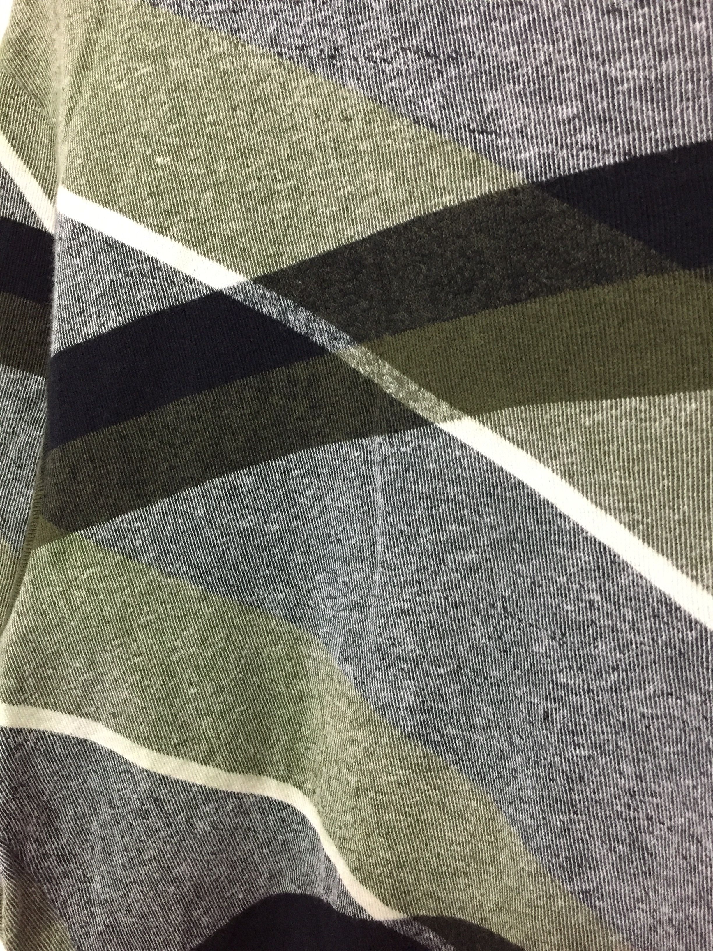 Yohji Yamamoto 90's Y's for Men abstract blend stripe multicolor tee Size US M / EU 48-50 / 2 - 6 Thumbnail
