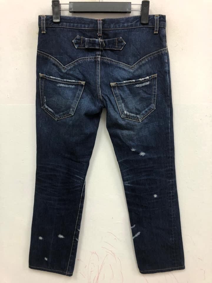 Issey Miyake ISSEY MIYAKE Sunao kuwahara Distressed Buckle back jeans Size US 30 / EU 46 - 2 Thumbnail
