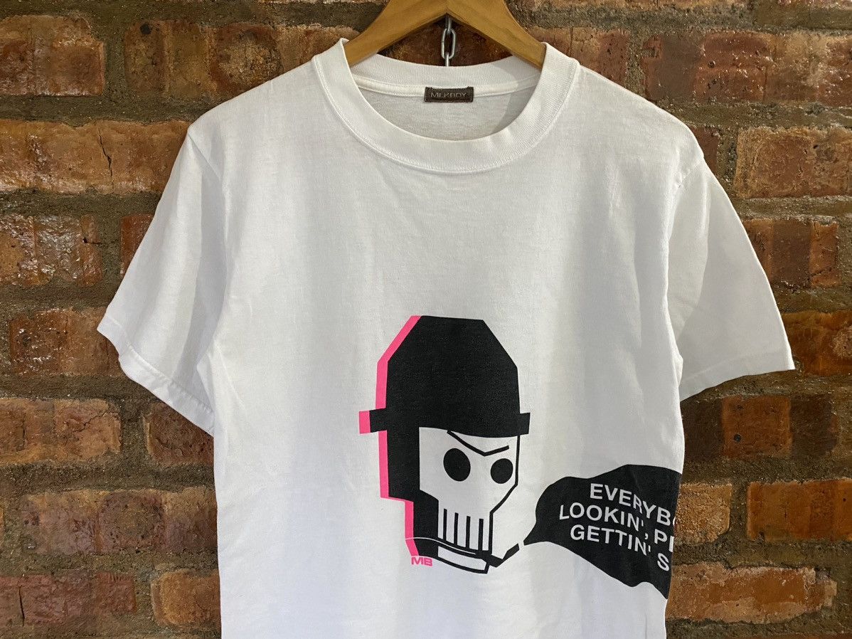 20471120 90s MILKBOY poem skull tee Size US M / EU 48-50 / 2 - 4 Thumbnail