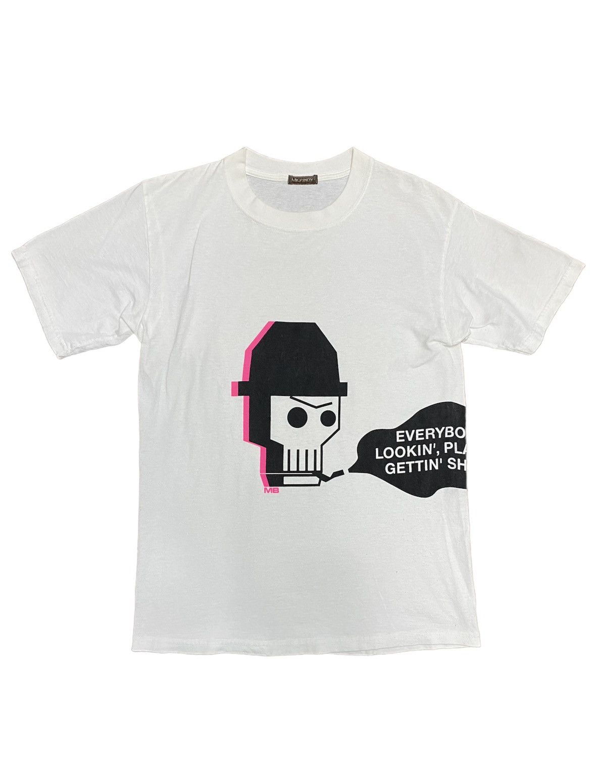 20471120 90s MILKBOY poem skull tee Size US M / EU 48-50 / 2 - 1 Thumbnail