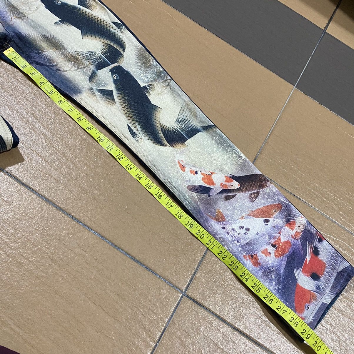 Japanese Brand Japanese Brand CASSOPI Denim Fish Koi Printed Full Print Size US 28 / EU 44 - 20 Thumbnail