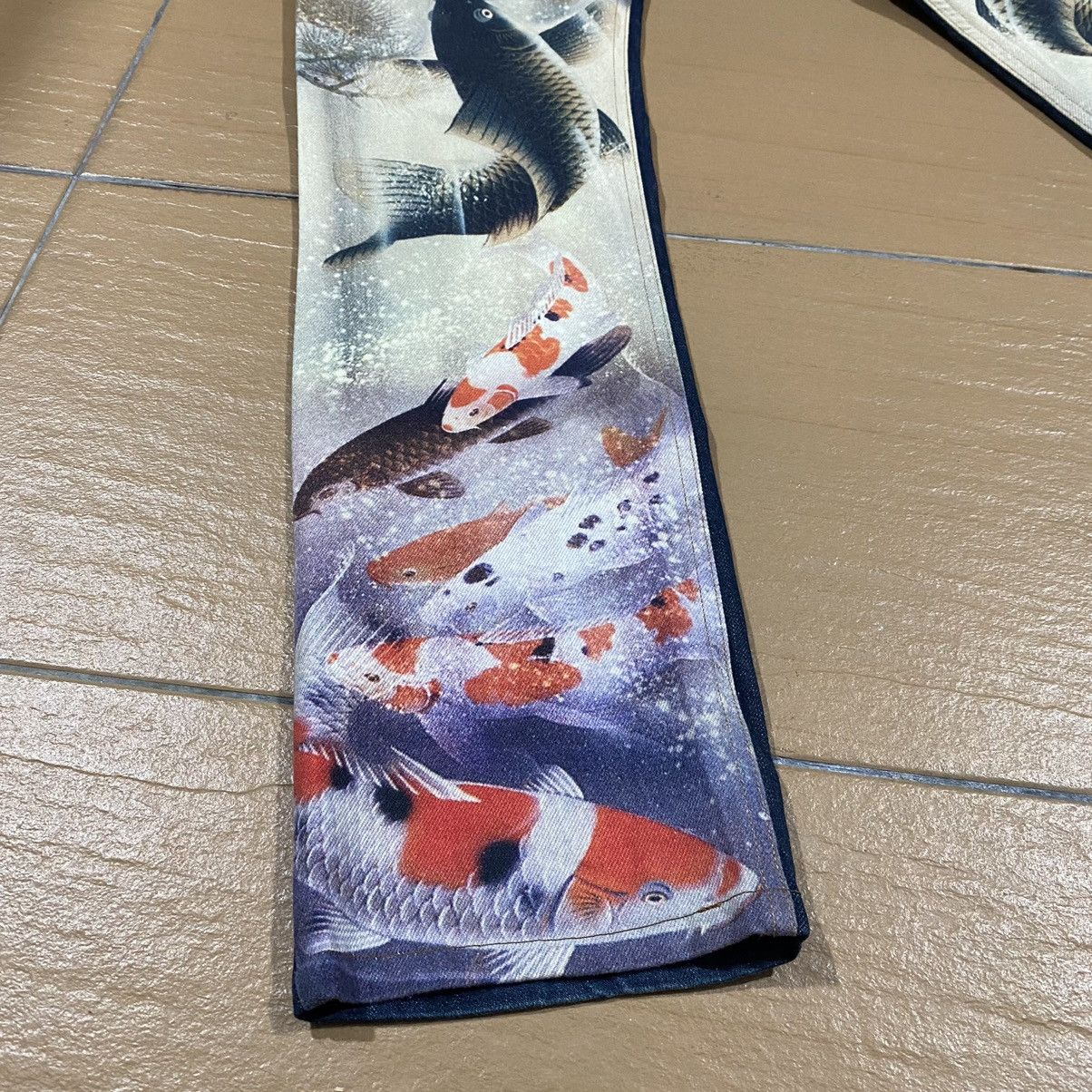 Japanese Brand Japanese Brand CASSOPI Denim Fish Koi Printed Full Print Size US 28 / EU 44 - 9 Thumbnail