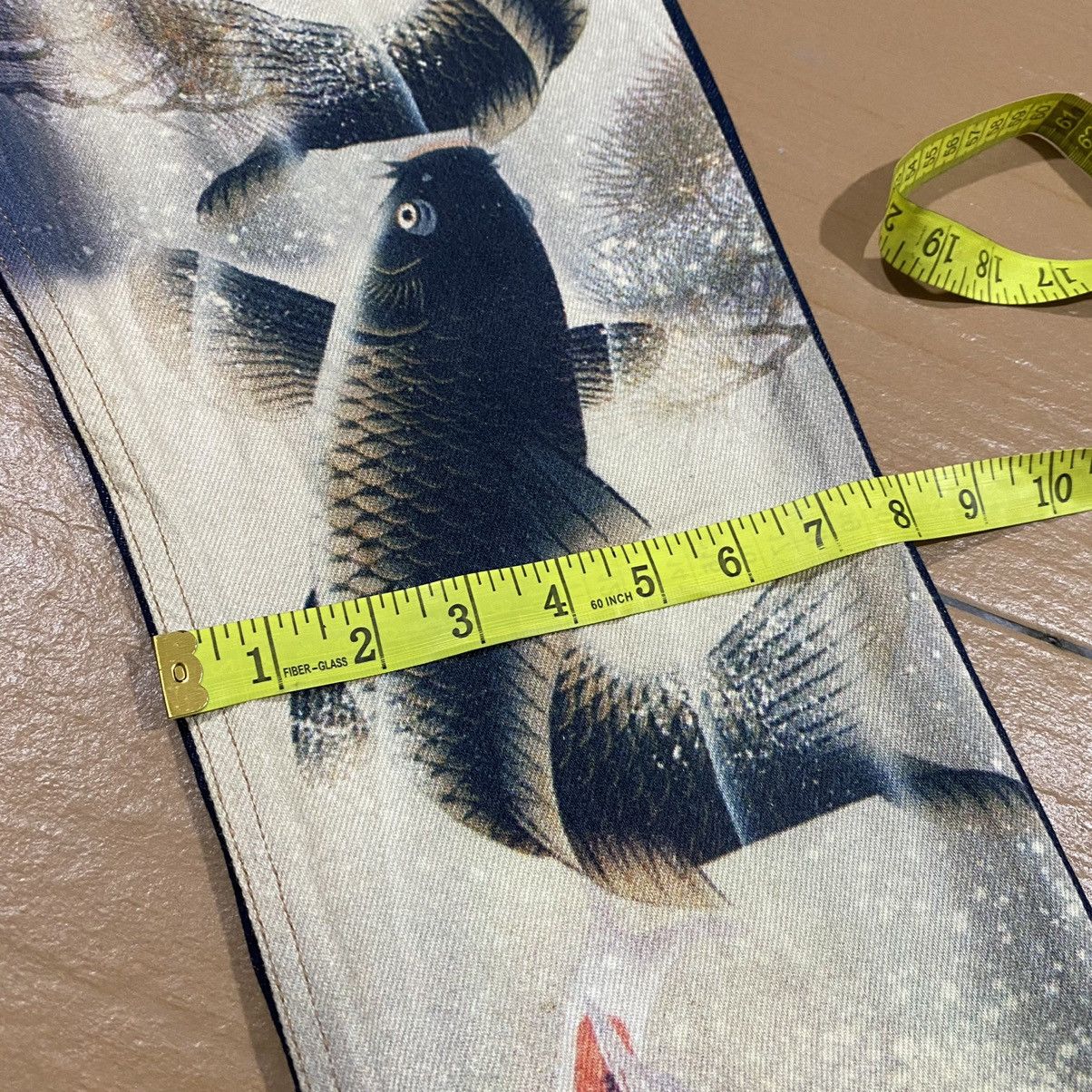 Japanese Brand Japanese Brand CASSOPI Denim Fish Koi Printed Full Print Size US 28 / EU 44 - 22 Thumbnail
