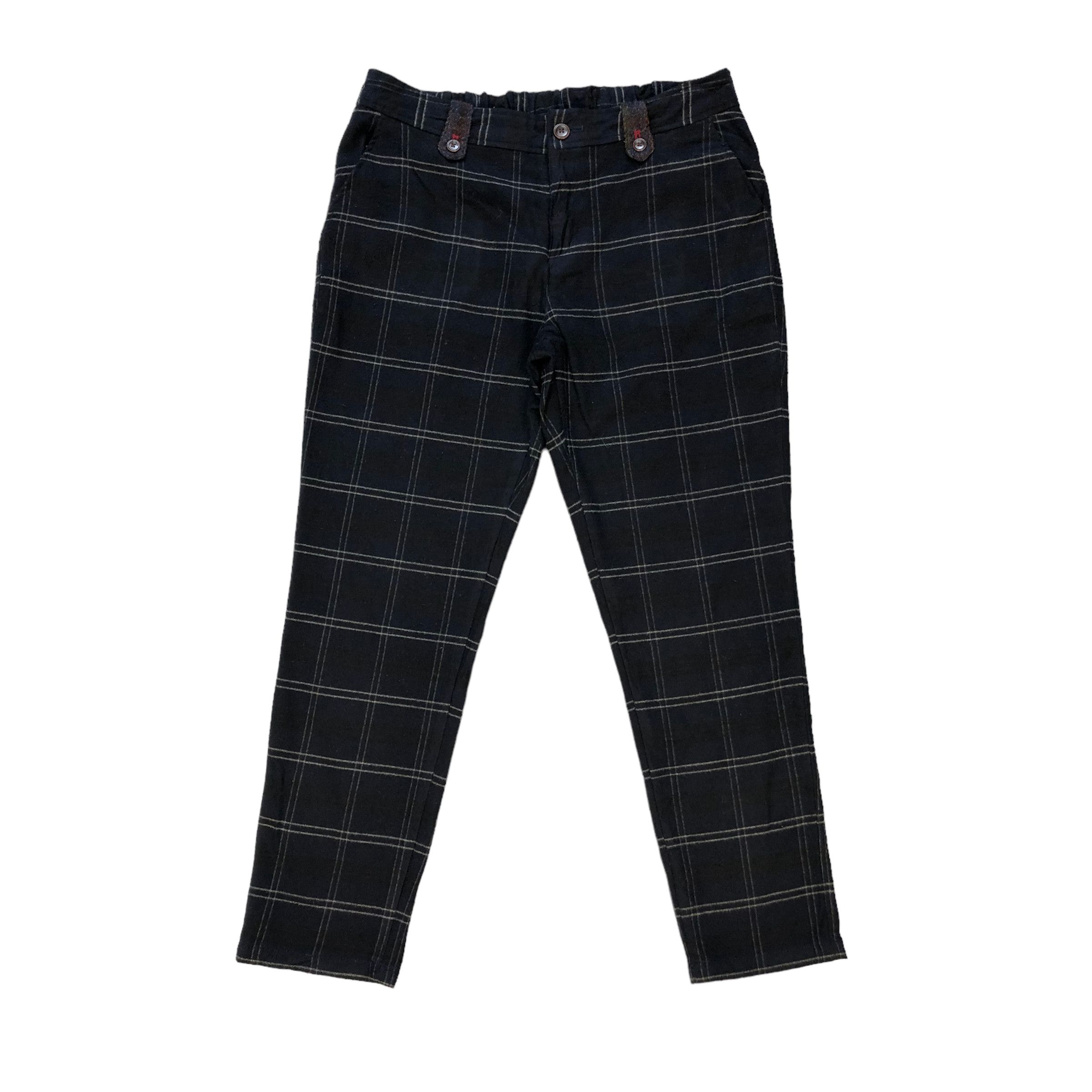 image of Harris Tweed Plaid Pants 7108-110, Women's (Size 31)