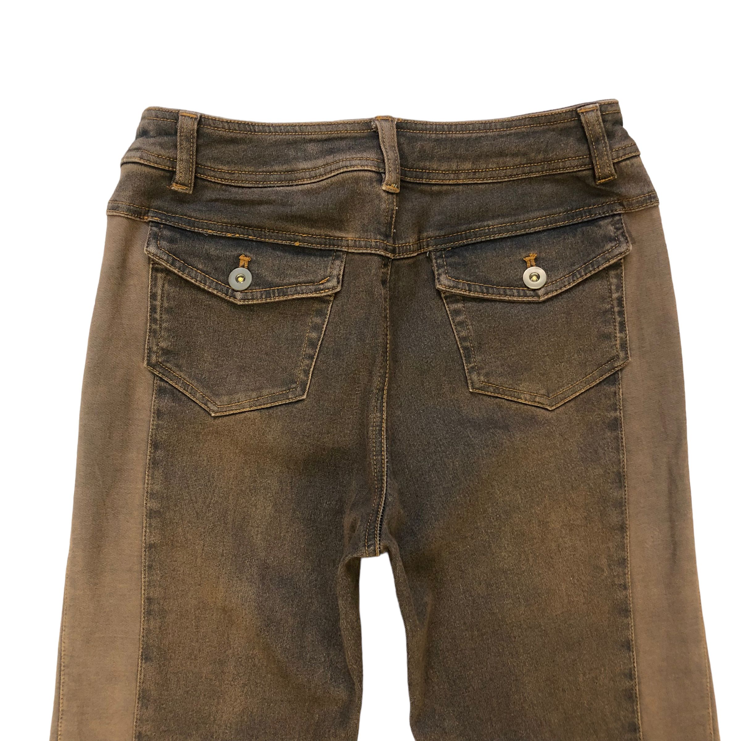 Japanese Brand FLARE🔥 PASSIONE RECONSTRUCTED PANTS #7110-110 Size 26" / US 2 / IT 38 - 10 Thumbnail