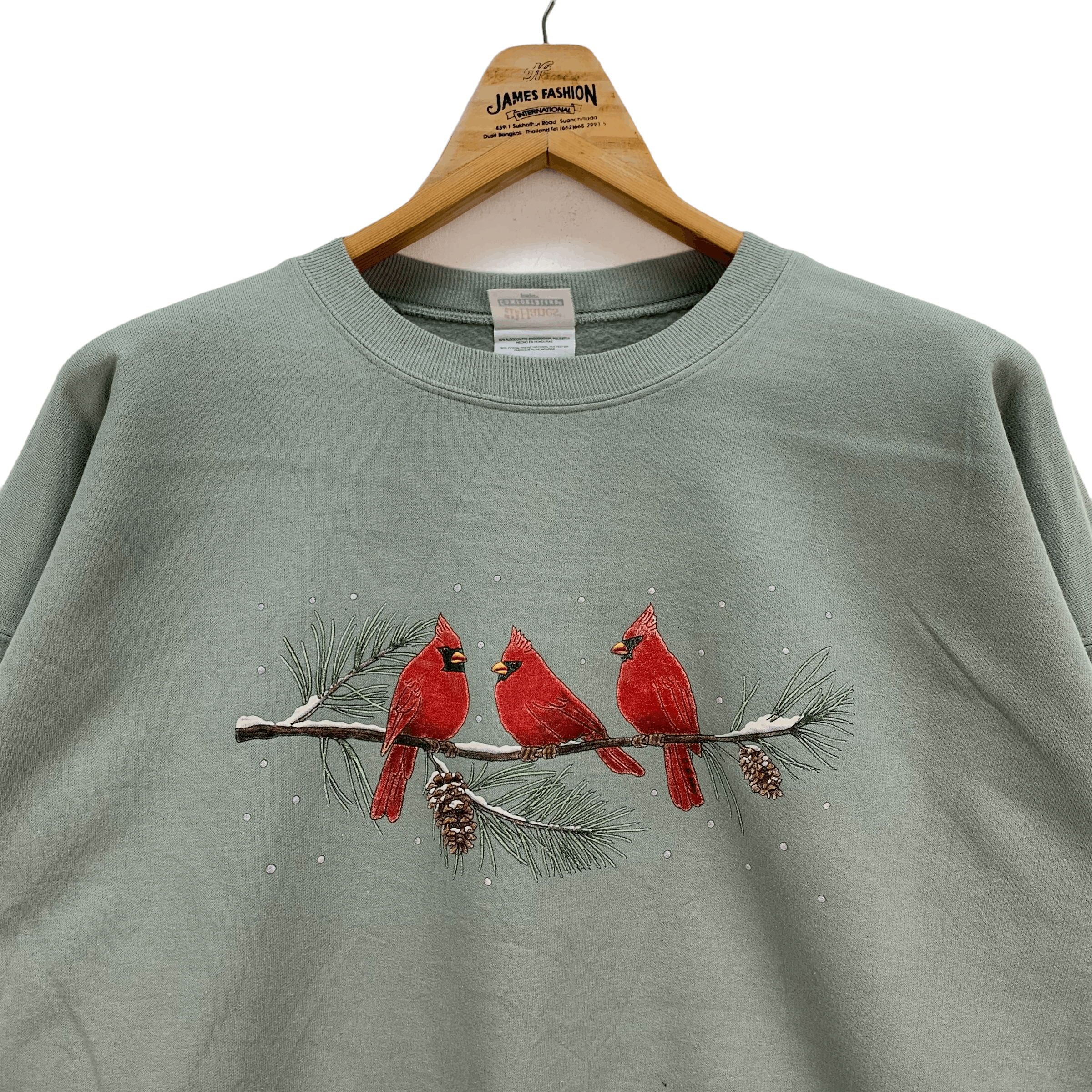 Hanes Vintage Hanes Birds in The Jungle Sweatshirts #3921-135 Size US XL / EU 56 / 4 - 2 Thumbnail
