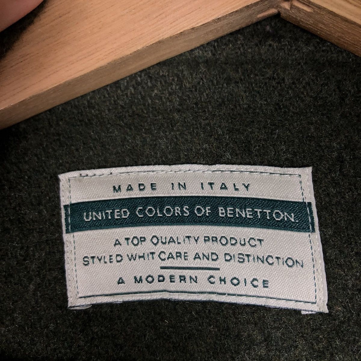 United Colors Of Benetton WOOL JACKET UNITED COLORS OF BENETTON JAPAN Size US M / EU 48-50 / 2 - 13 Thumbnail