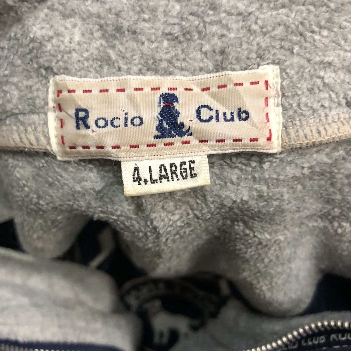 Japanese Brand Vintage Rocio Club Embroidery Big Logo Zip Up Fleece Jacket Size US L / EU 52-54 / 3 - 12 Thumbnail