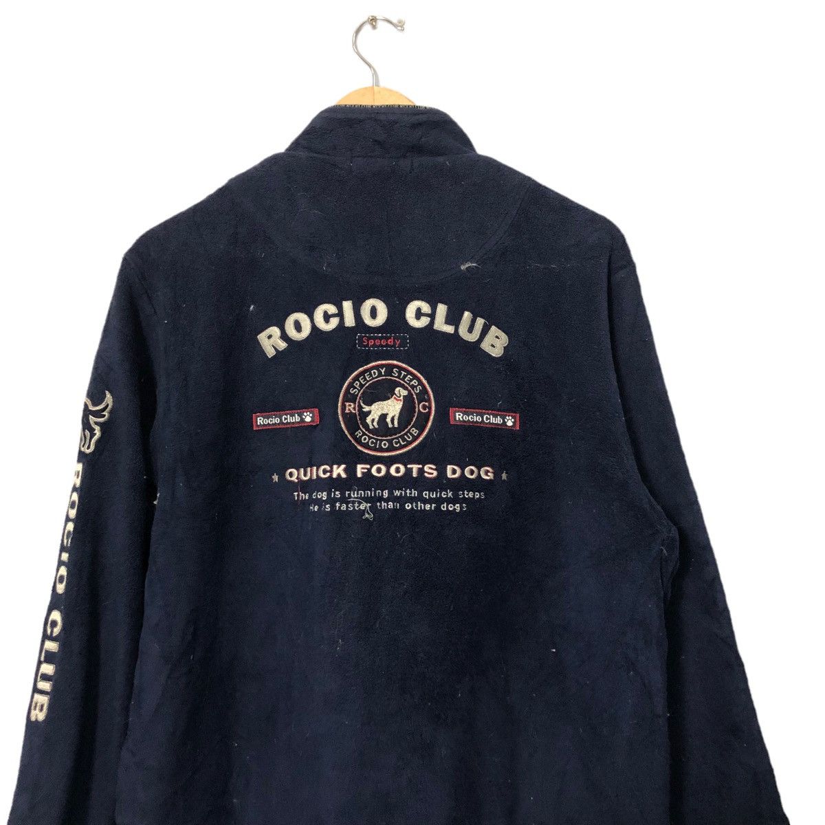 Japanese Brand Vintage Rocio Club Embroidery Big Logo Zip Up Fleece Jacket Size US L / EU 52-54 / 3 - 11 Thumbnail