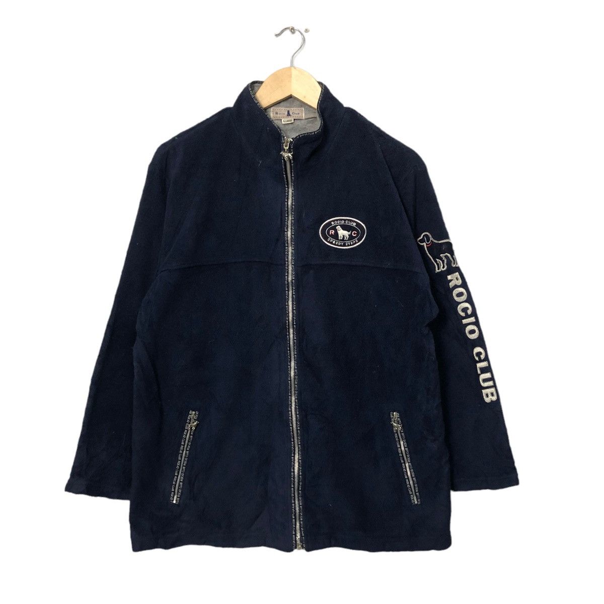 Japanese Brand Vintage Rocio Club Embroidery Big Logo Zip Up Fleece Jacket Size US L / EU 52-54 / 3 - 2 Thumbnail