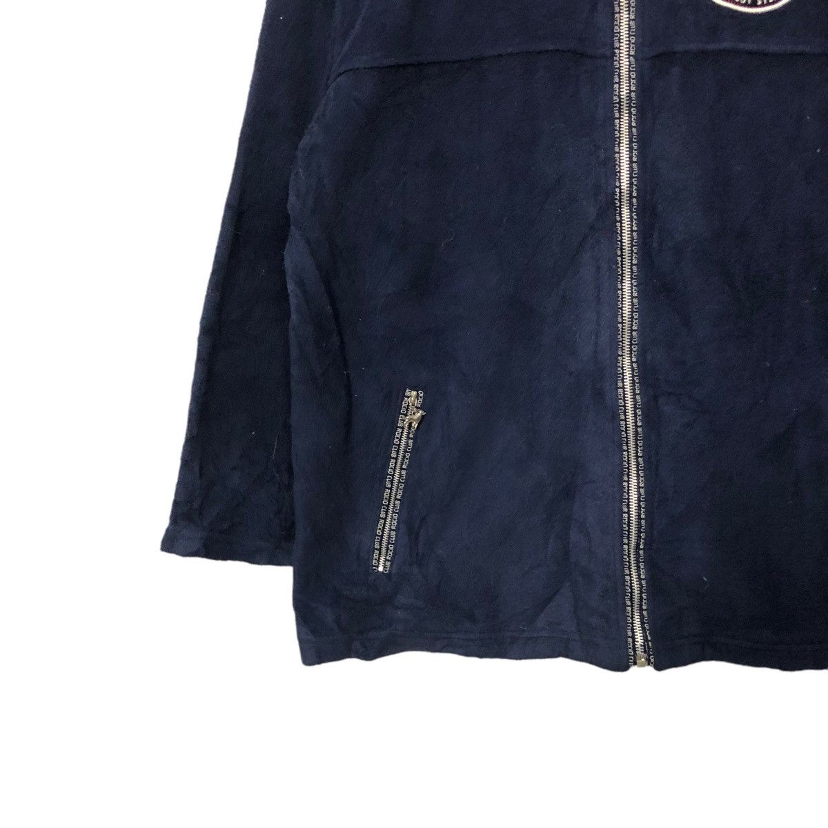 Japanese Brand Vintage Rocio Club Embroidery Big Logo Zip Up Fleece Jacket Size US L / EU 52-54 / 3 - 4 Thumbnail