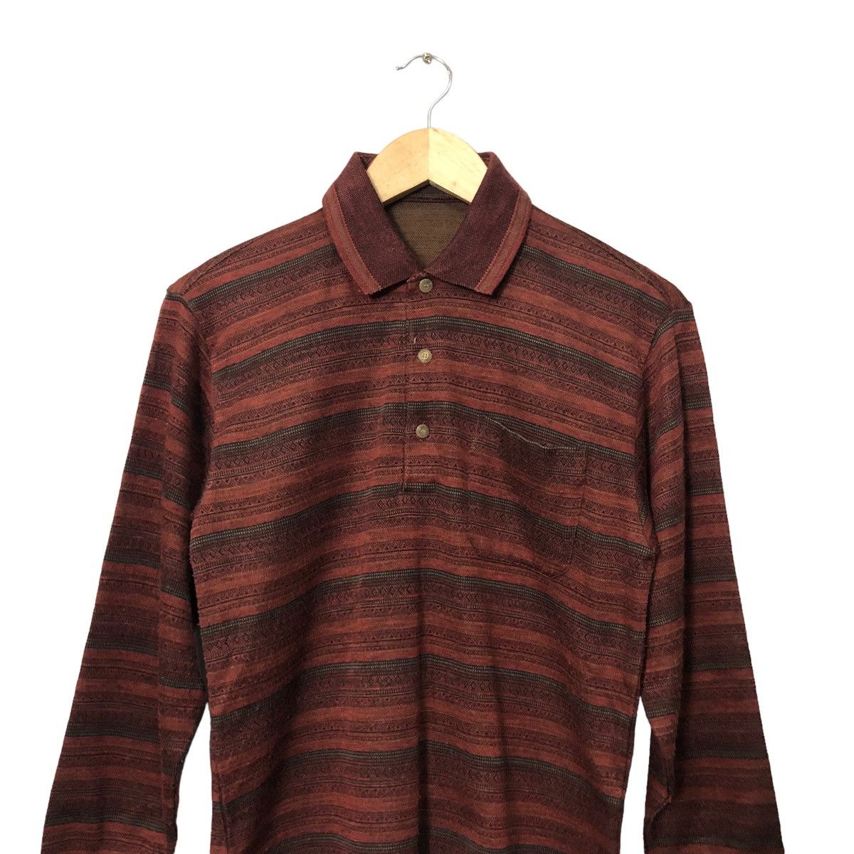 Japanese Brand Vintage Lindbergh Long Sleeve Polos Tee Shirt Size S / US 4 / IT 40 - 4 Thumbnail