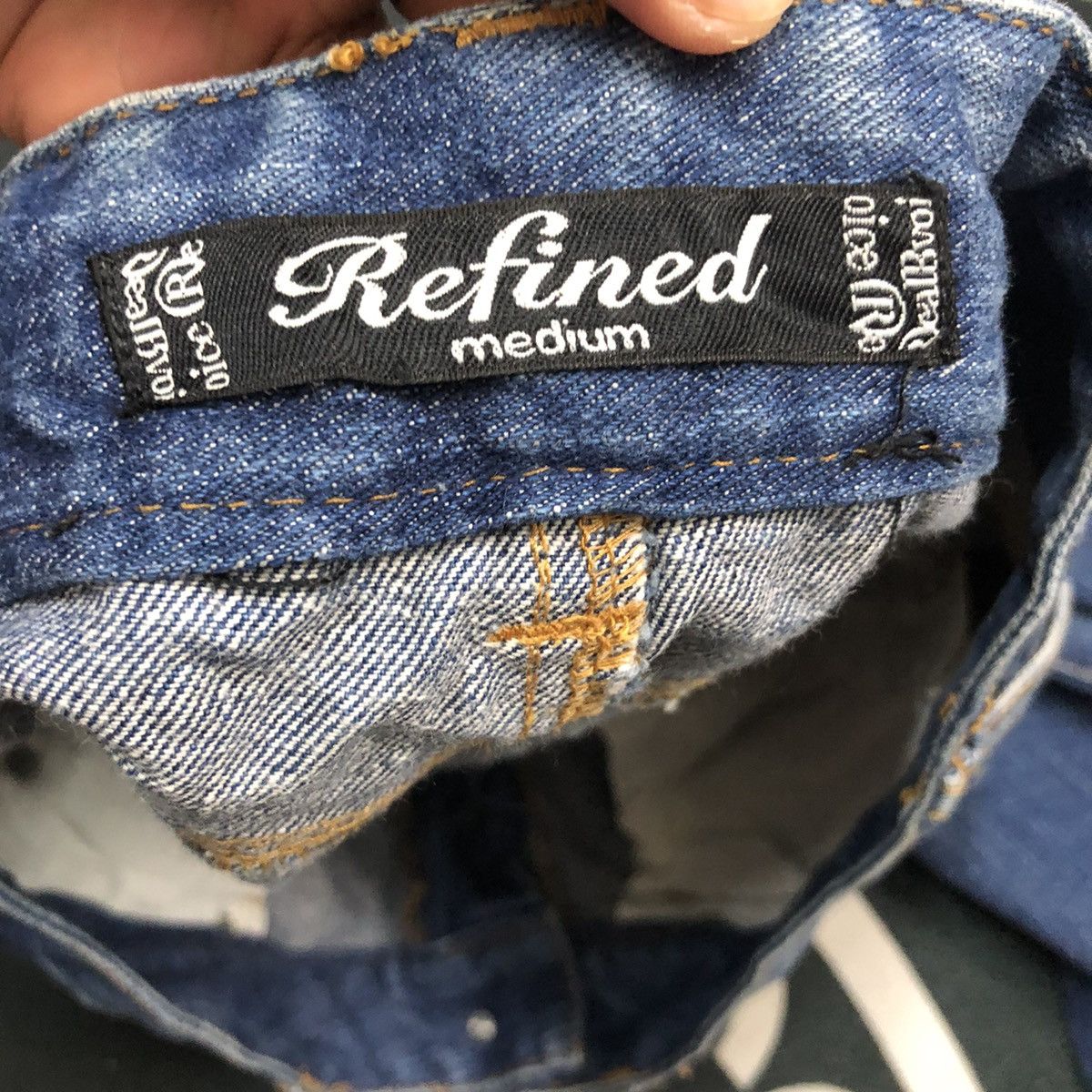 Japanese Brand Vintage Refined Jeans Faded Distressed Denim Pants W32 Size 32" / US 10 / IT 46 - 9 Thumbnail