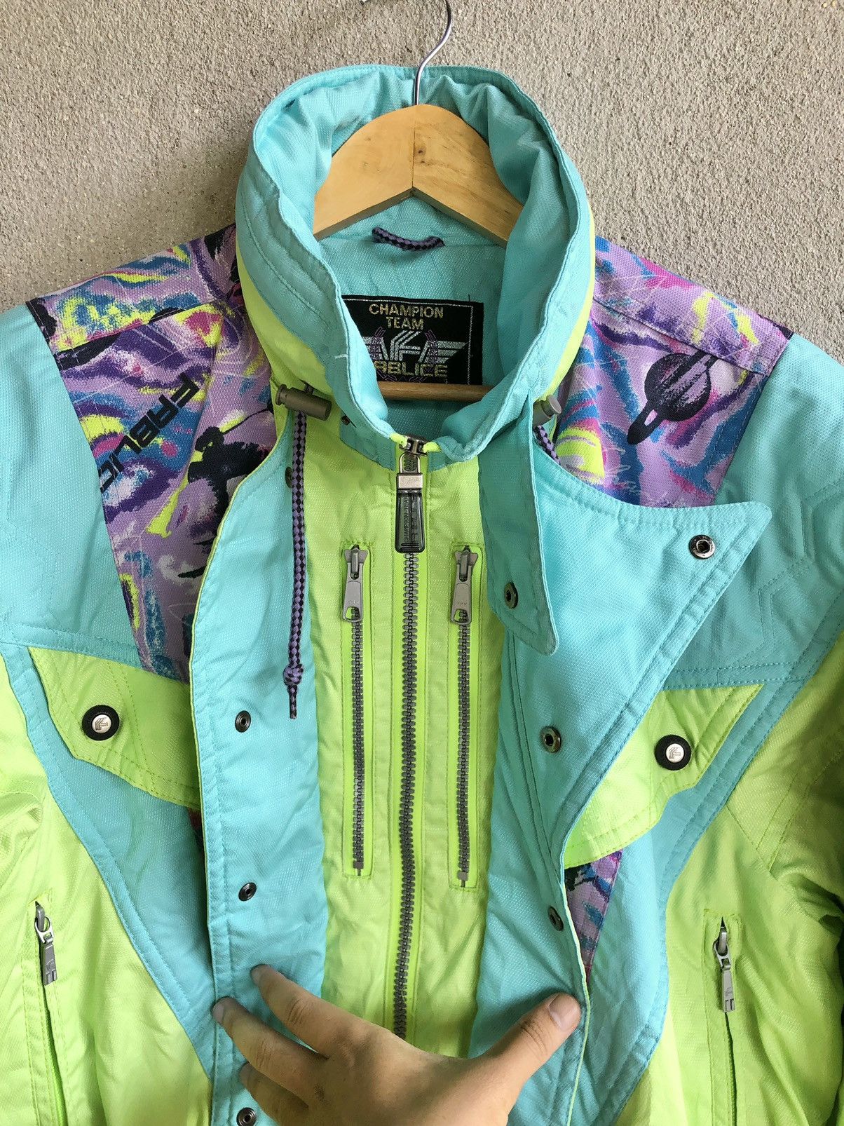 Japanese Brand FABLICE CHAMPION TEAM Ski bomber Jacket Size US L / EU 52-54 / 3 - 8 Thumbnail