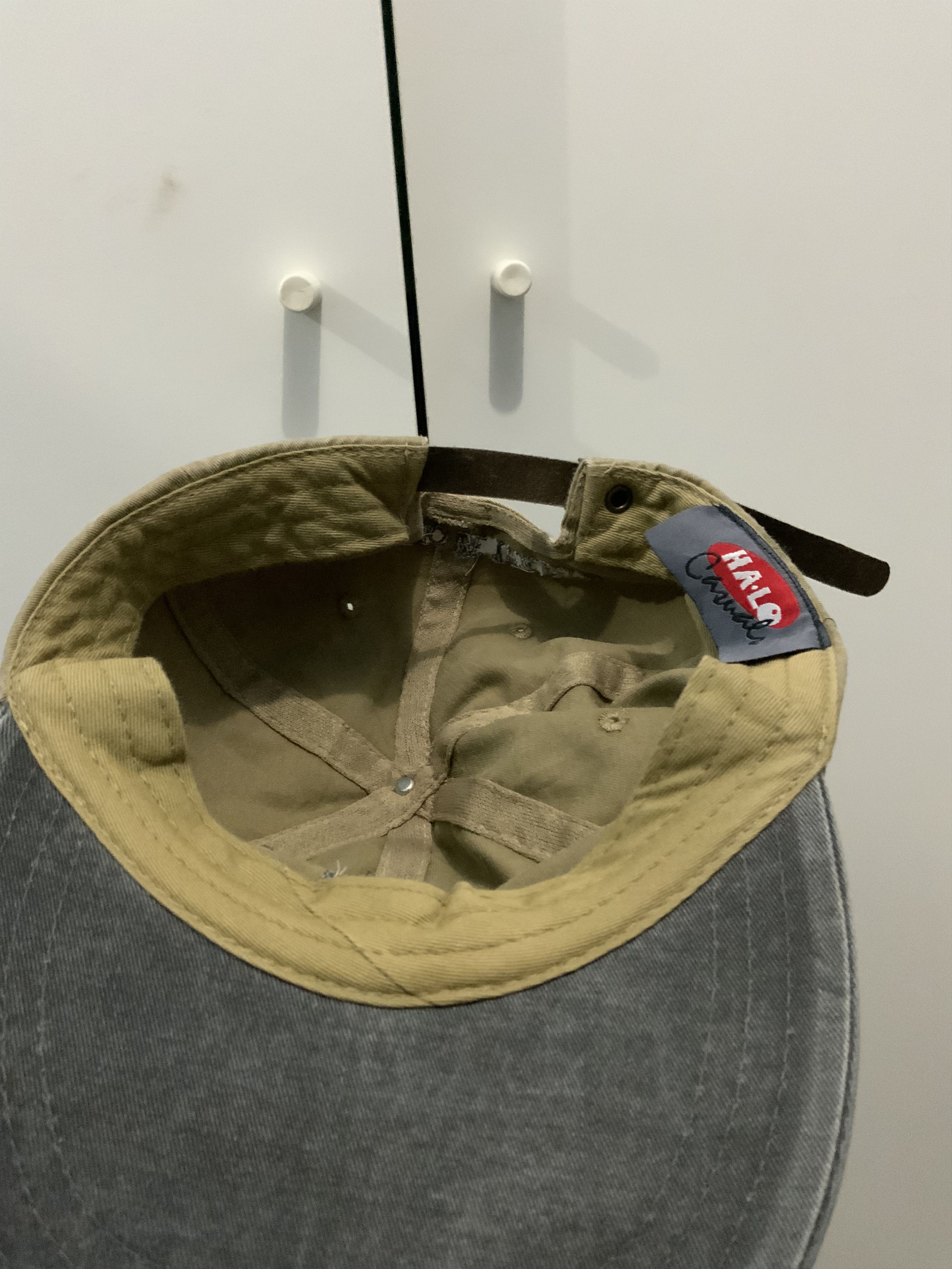 Japanese Brand Ha-lo Pella Leather Adjustable Hat Size ONE SIZE - 12 Thumbnail