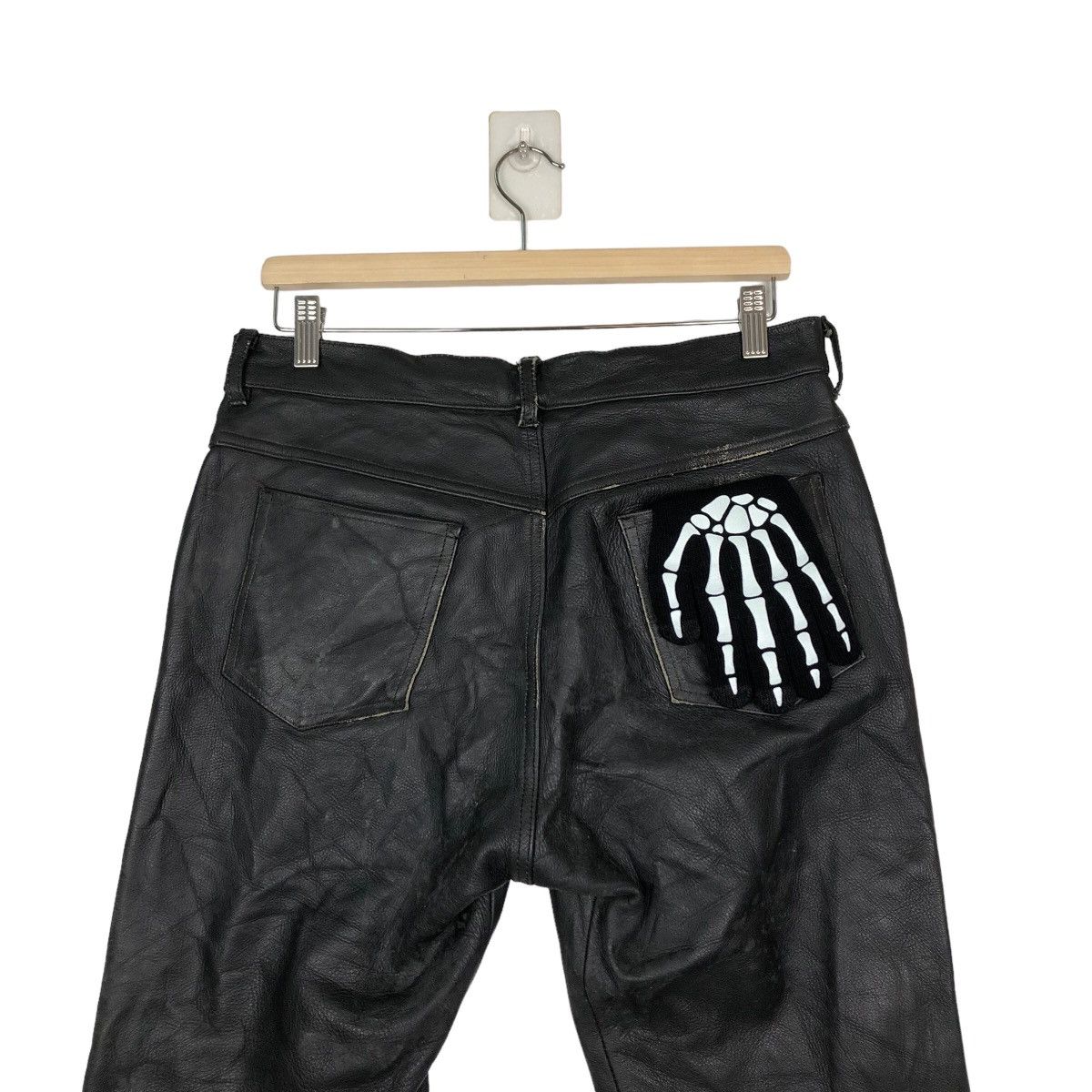Genuine Leather VINTAGE GENUINE LEATHER TROUSERS SPIRIT OF MOTORCYCLE RACING Size US 30 / EU 46 - 8 Thumbnail