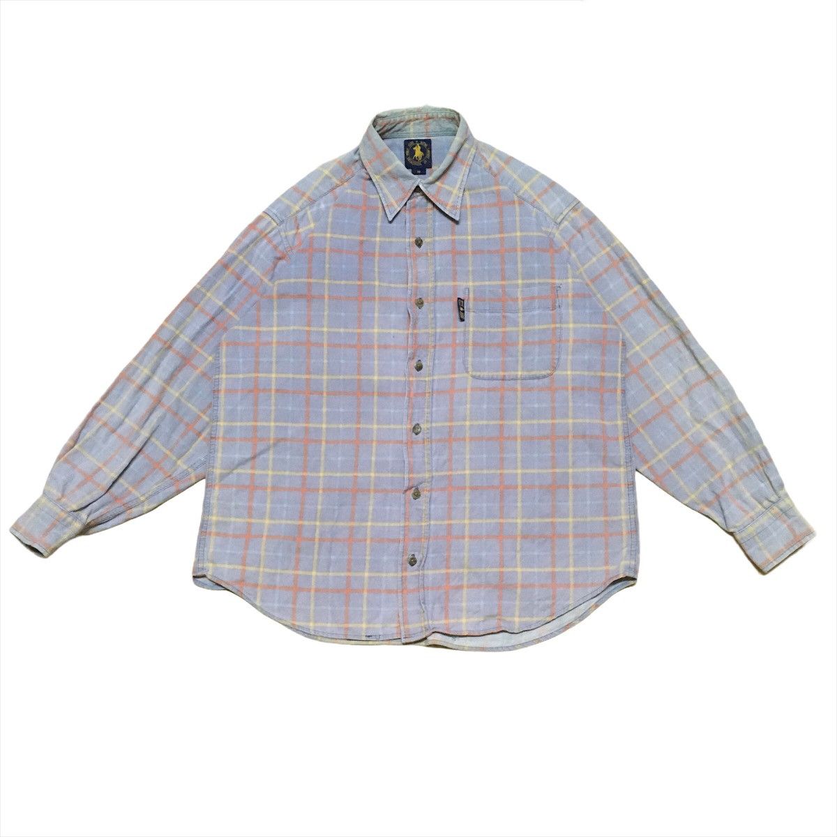 Japanese Brand Polo Club Flannel Button Up Shirt Nova Check Size US M / EU 48-50 / 2 - 1 Thumbnail