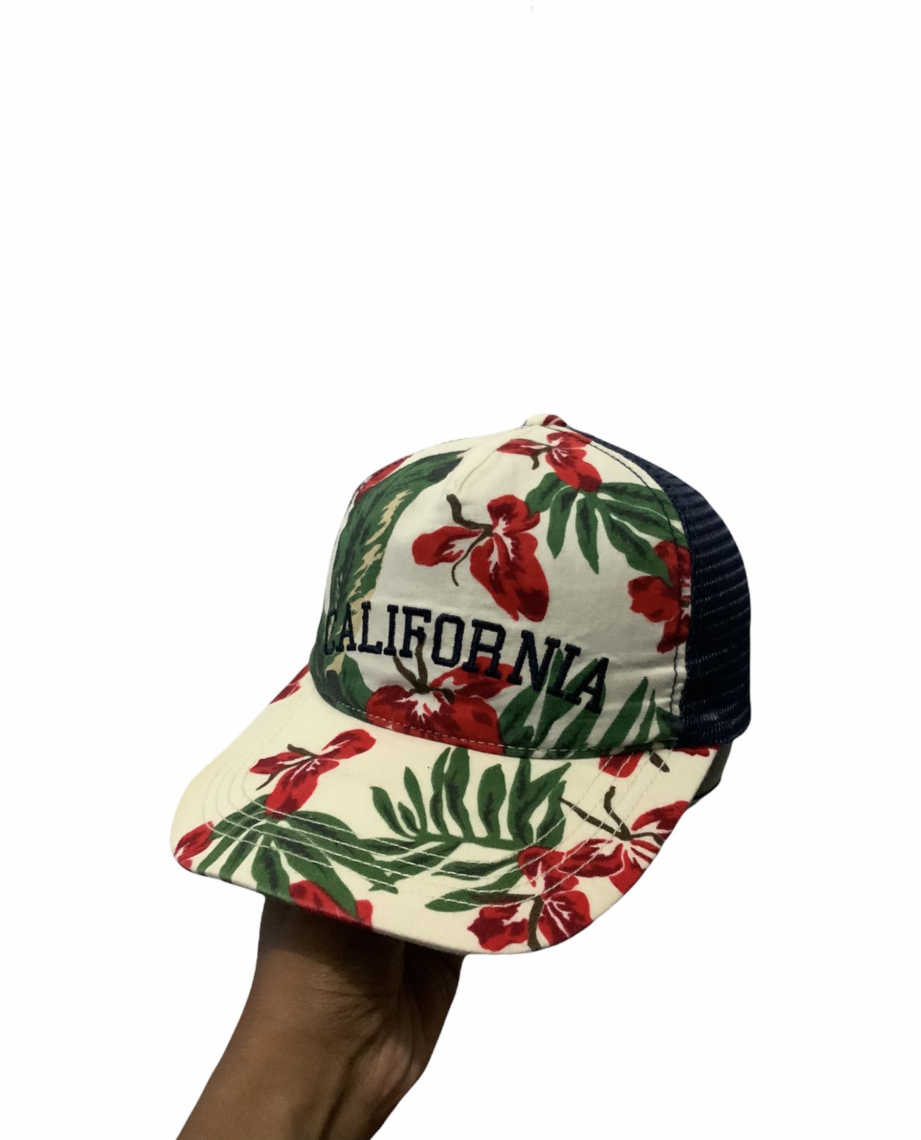 Japanese Brand California Flower Trucker Hat Cap Size ONE SIZE - 2 Thumbnail