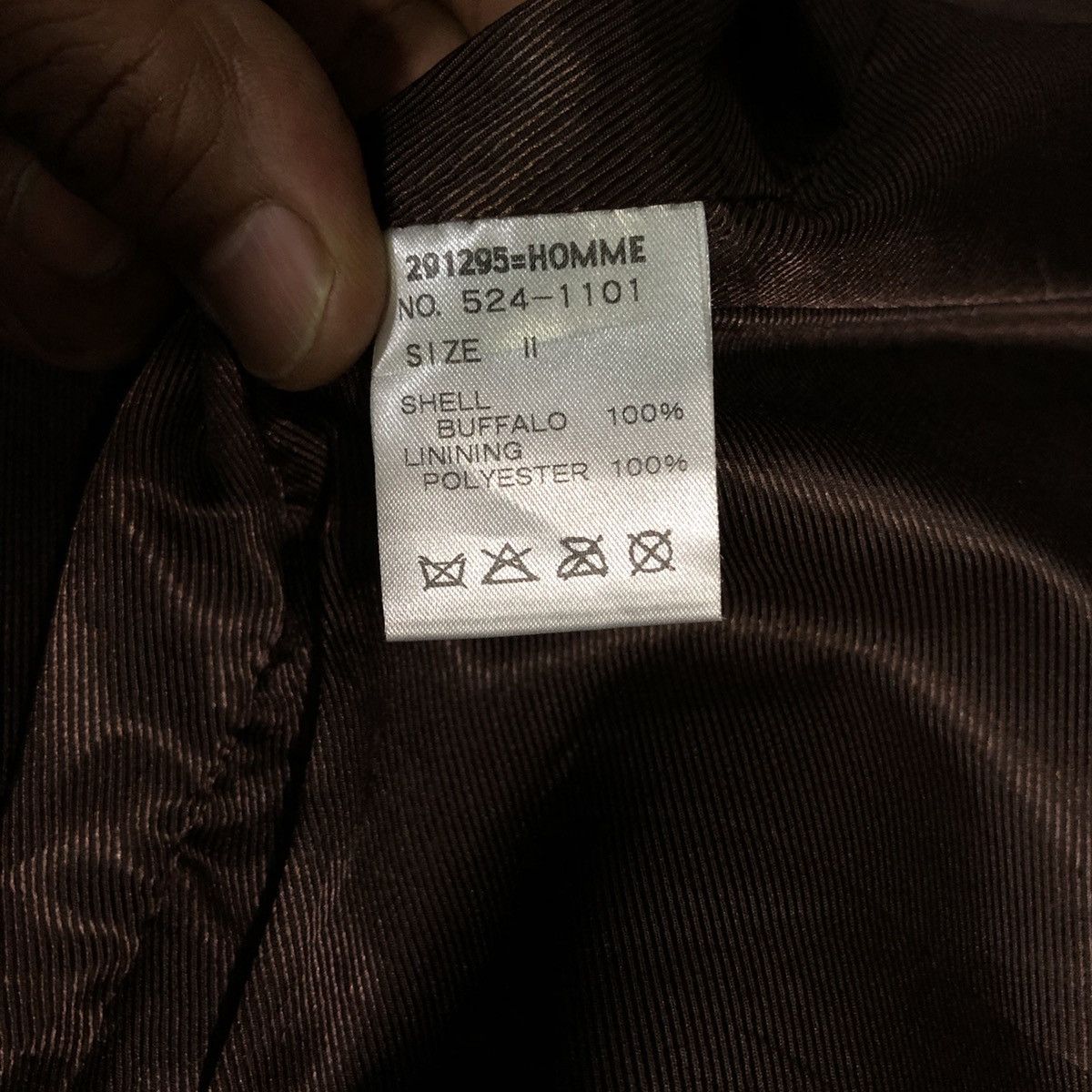 Japanese Brand Vintage 291295 Homme Leather Jacket Size US M / EU 48-50 / 2 - 8 Thumbnail